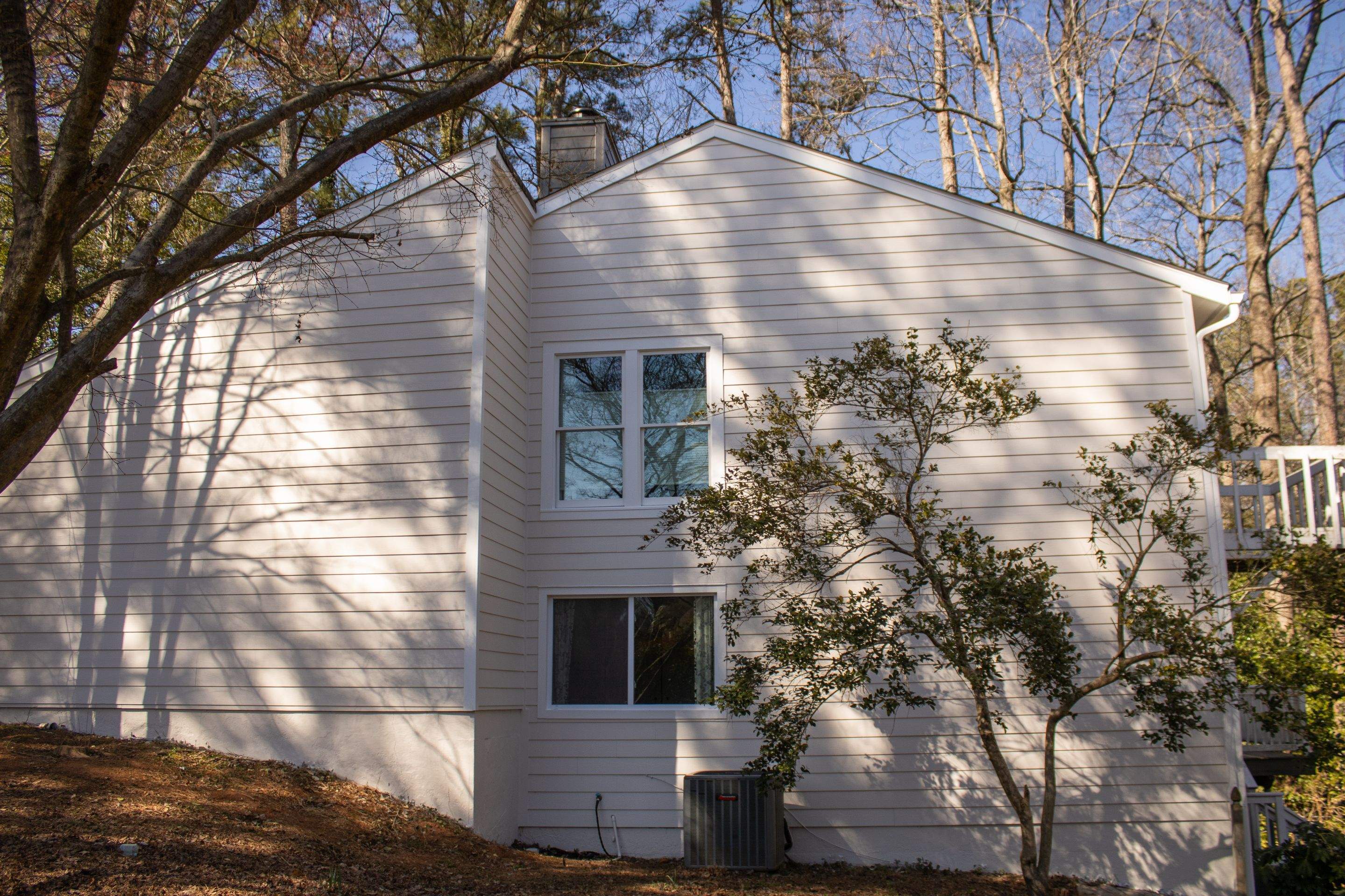 Exterior Painting with Accent Color and James Hardie Siding Installation in Marietta, GA by Nelson Exteriors