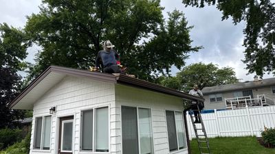 Turtle Shell gutter protection installation in Woodridge, IL 60517, photograph 21