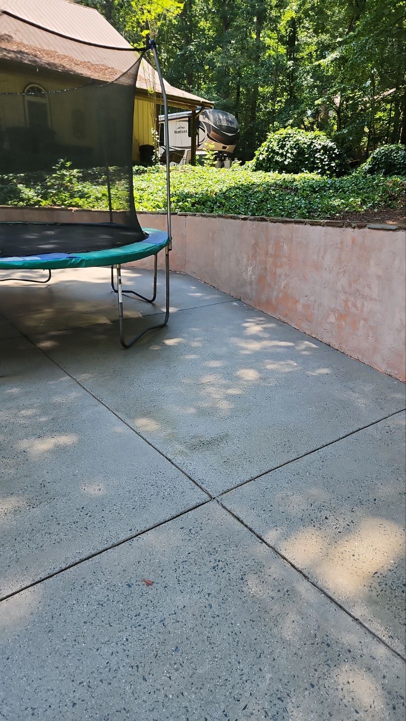 Driveway Clean using cleaner by G&H Home Tech Pros LLC