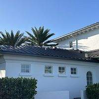 .032 Aluminum 1.5" Mechanical Seam Dark Bronze  by Total Roofing System The Metal Roof Experts