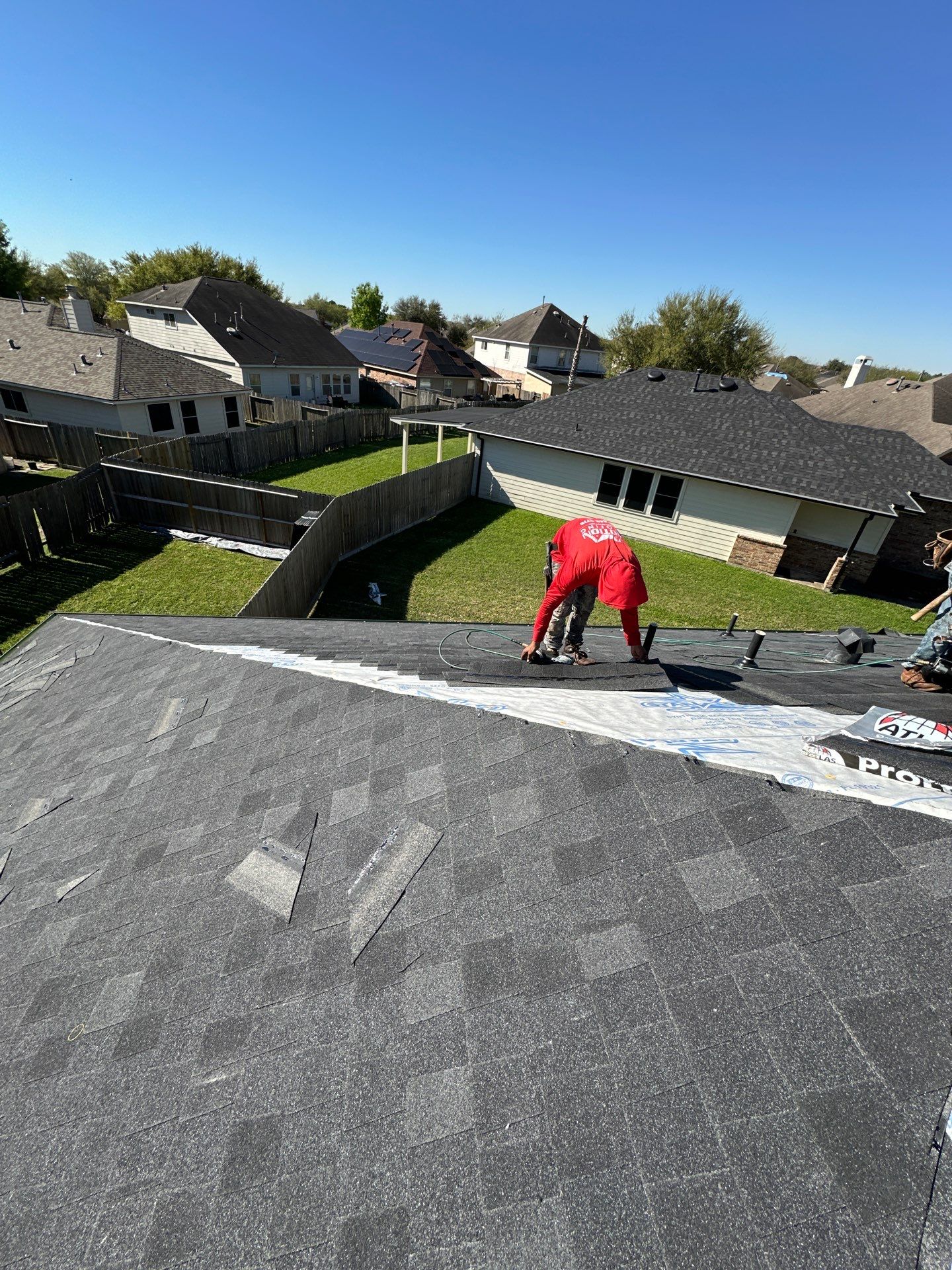 Project in Houston by Motion Roofing