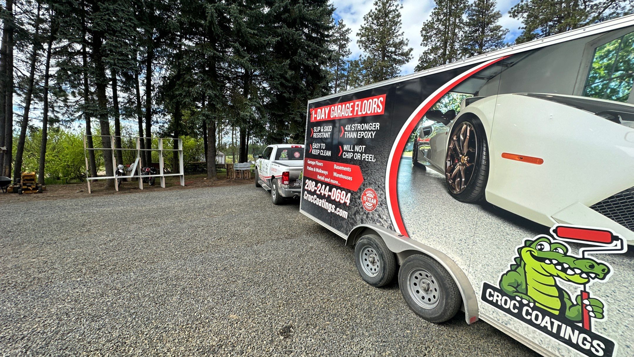 Shop Transformation using Pebble Beach by Croc Coatings, LLC