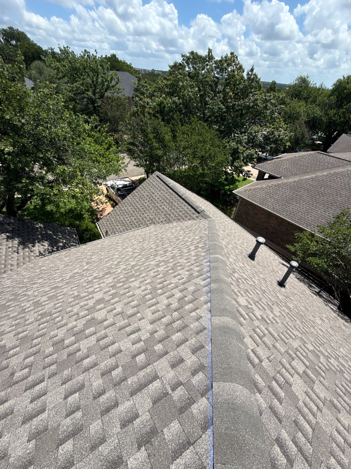Residential Roof Replacement using GAF - HDZ - Weathered Wood by Action Exteriors Austin