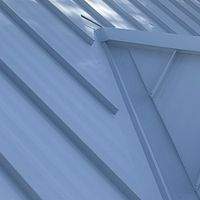 .032 Aluminum 1.5" Mechanical Seam Regal White  by Total Roofing System The Metal Roof Experts