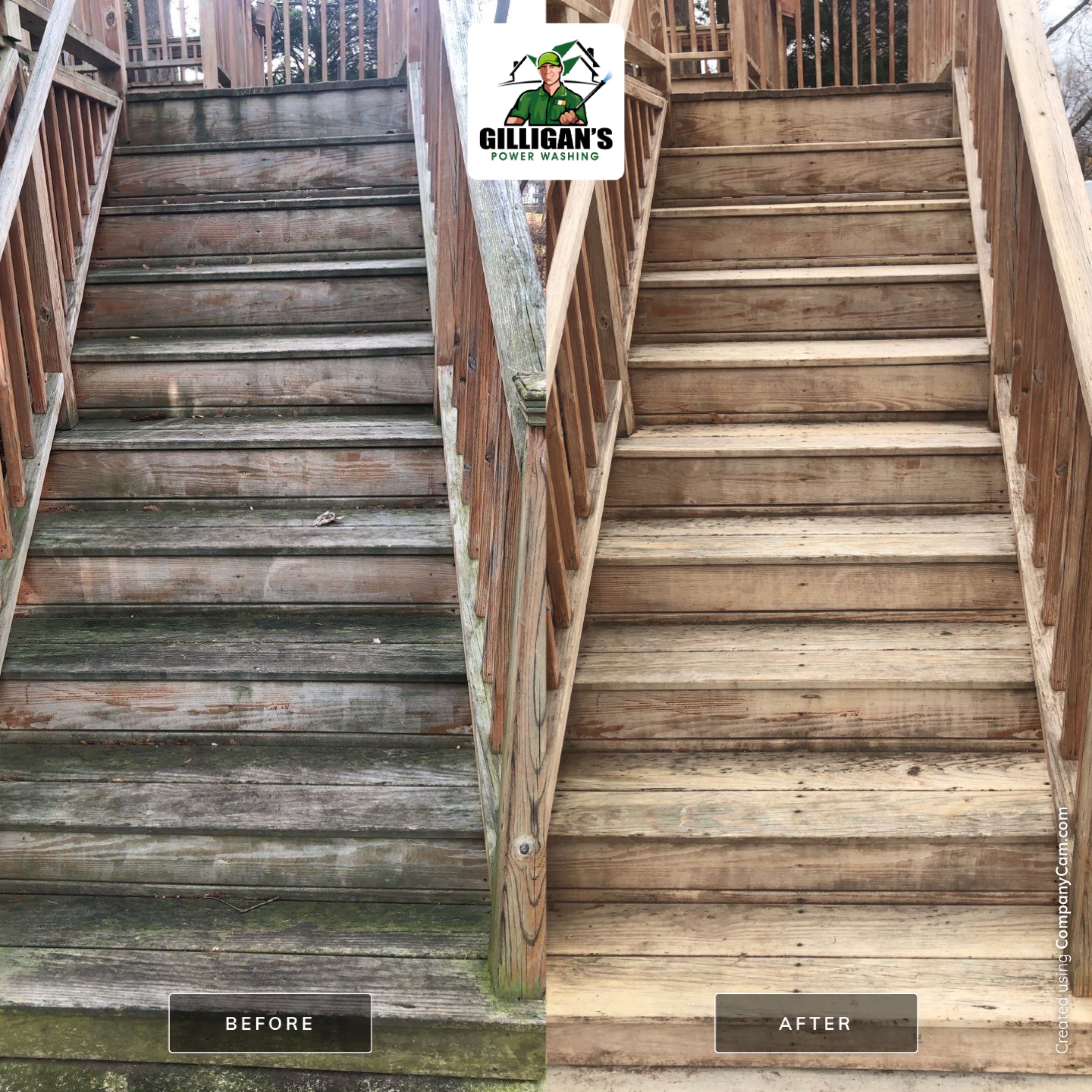 Exterior Cleaning using Softwashing by Gilligan’s Power washing