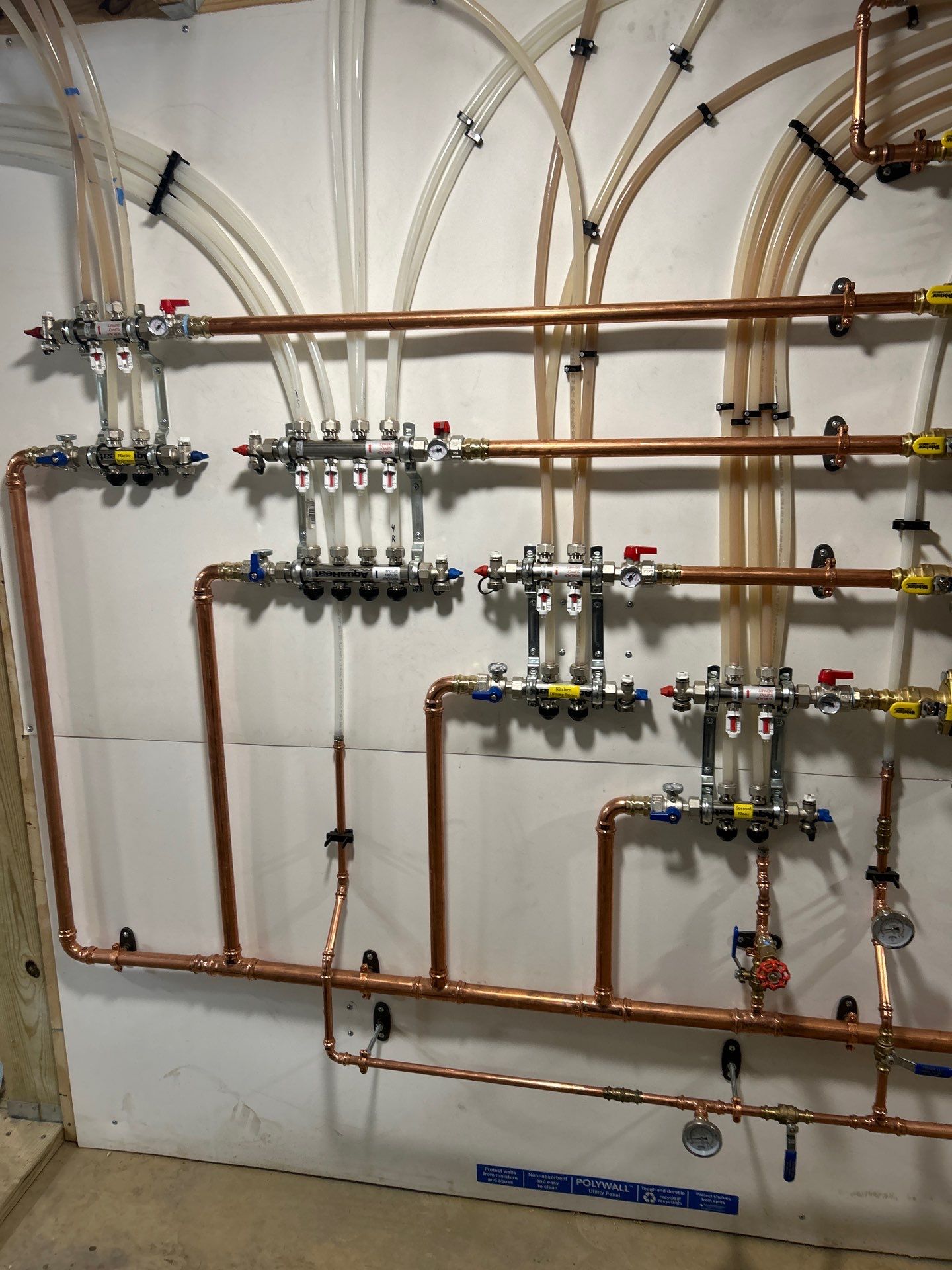 All new equipment for whole home remodel  by Fisher Plumbing