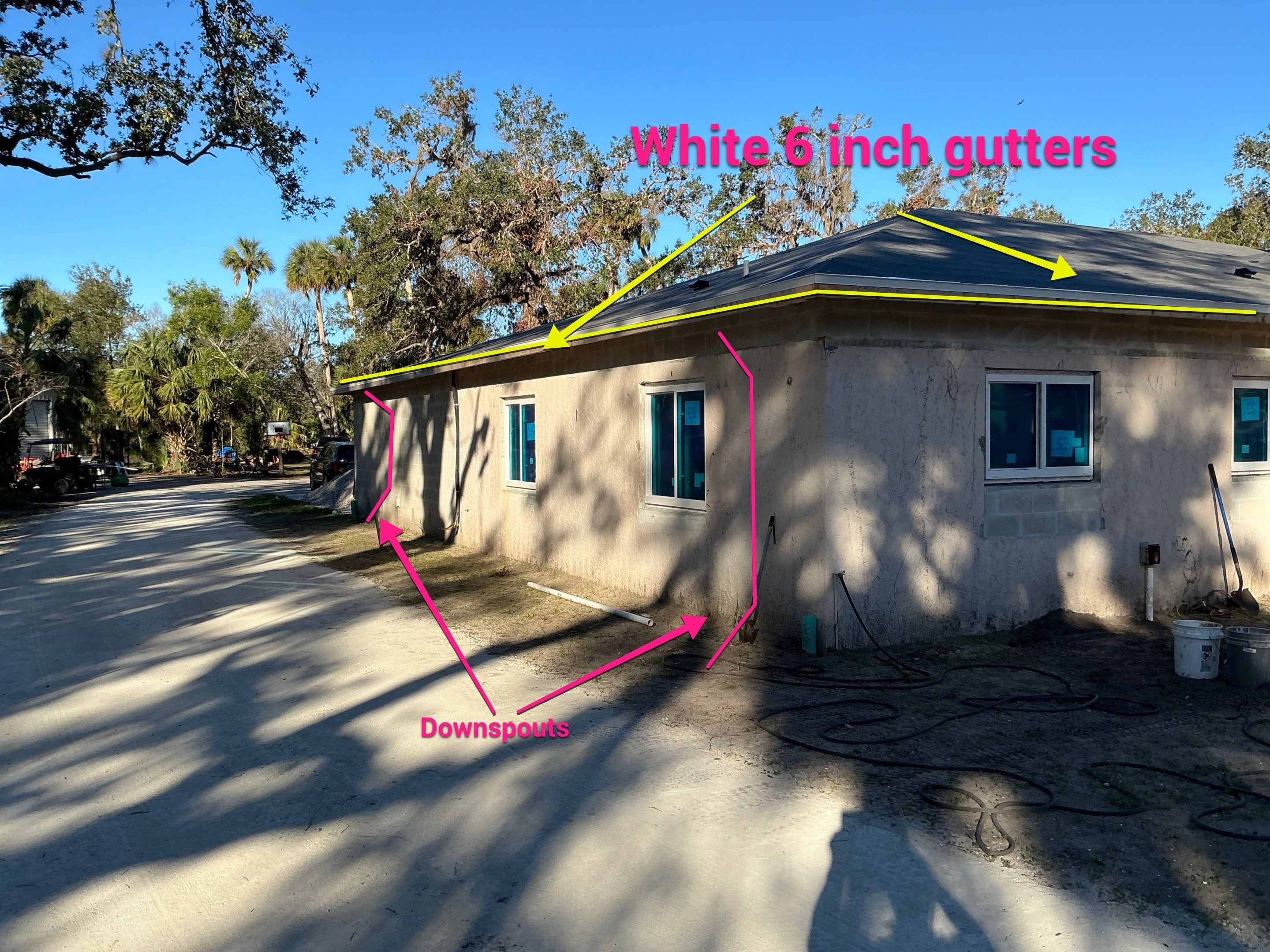 White Aluminum Soffit and Fascia Project in Bradenton FL by Gutter Professors