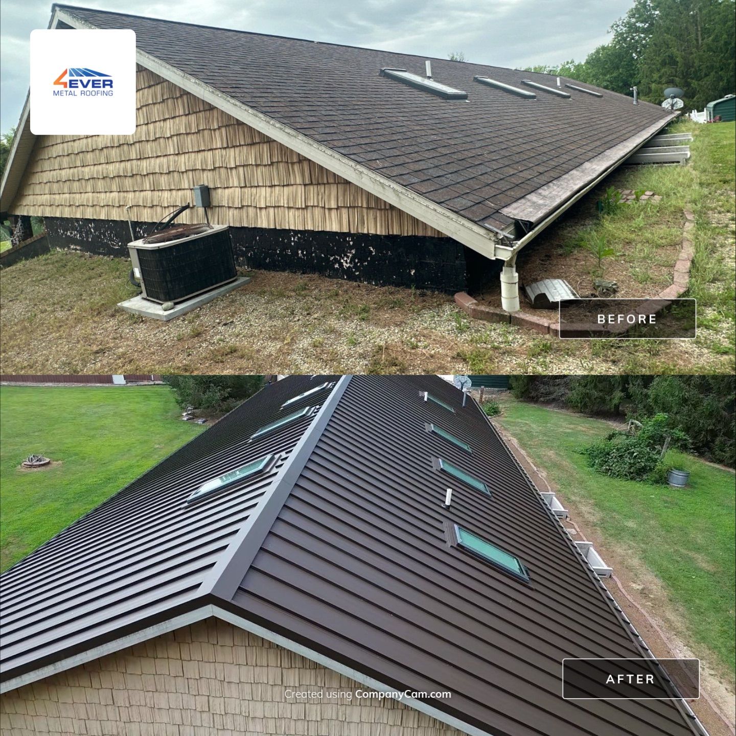 Standing Seam Project in Edgerton, OH by 4Ever Metal Roofing