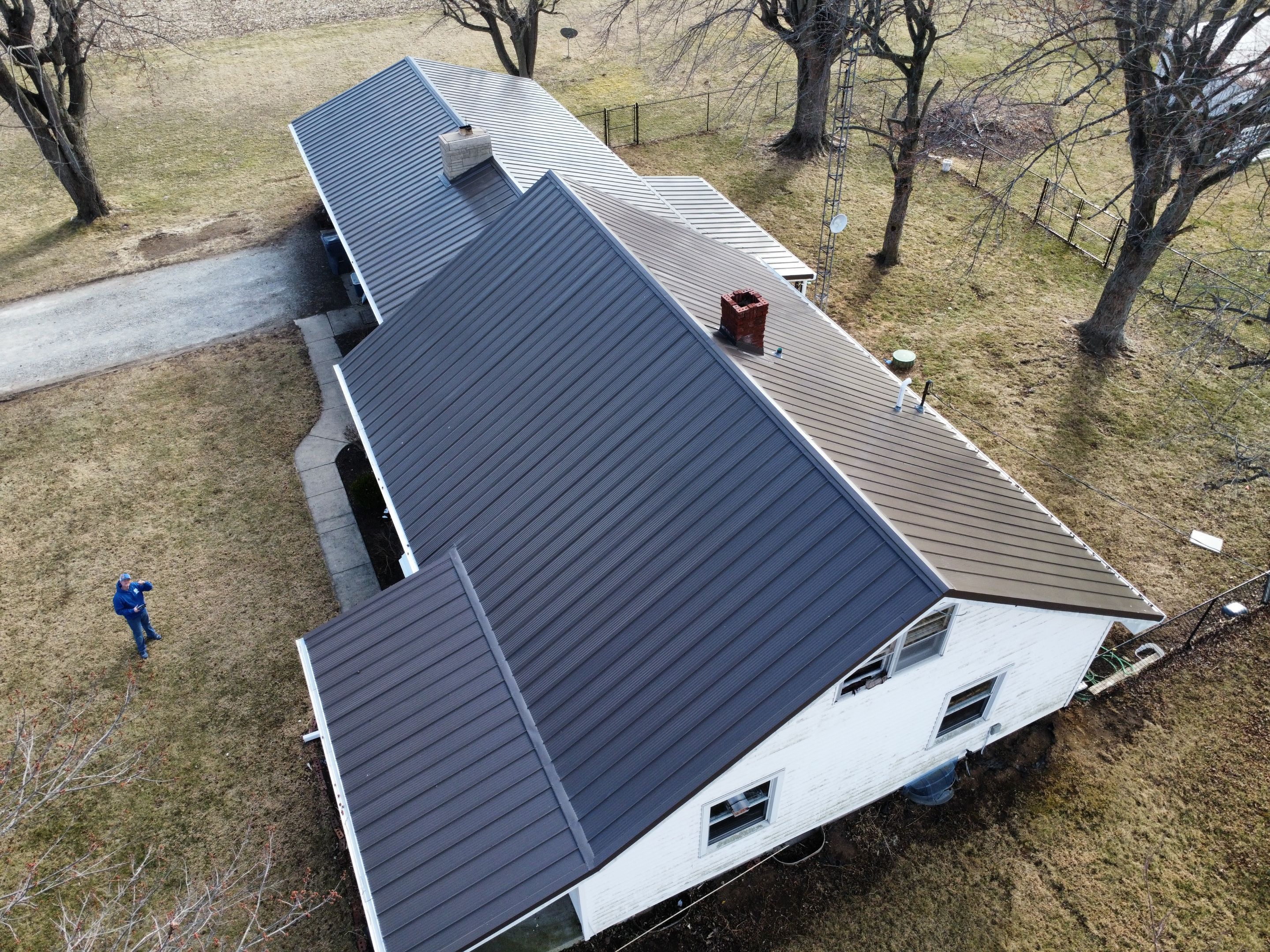 M Panel Metal Roofing - Burnished Slate