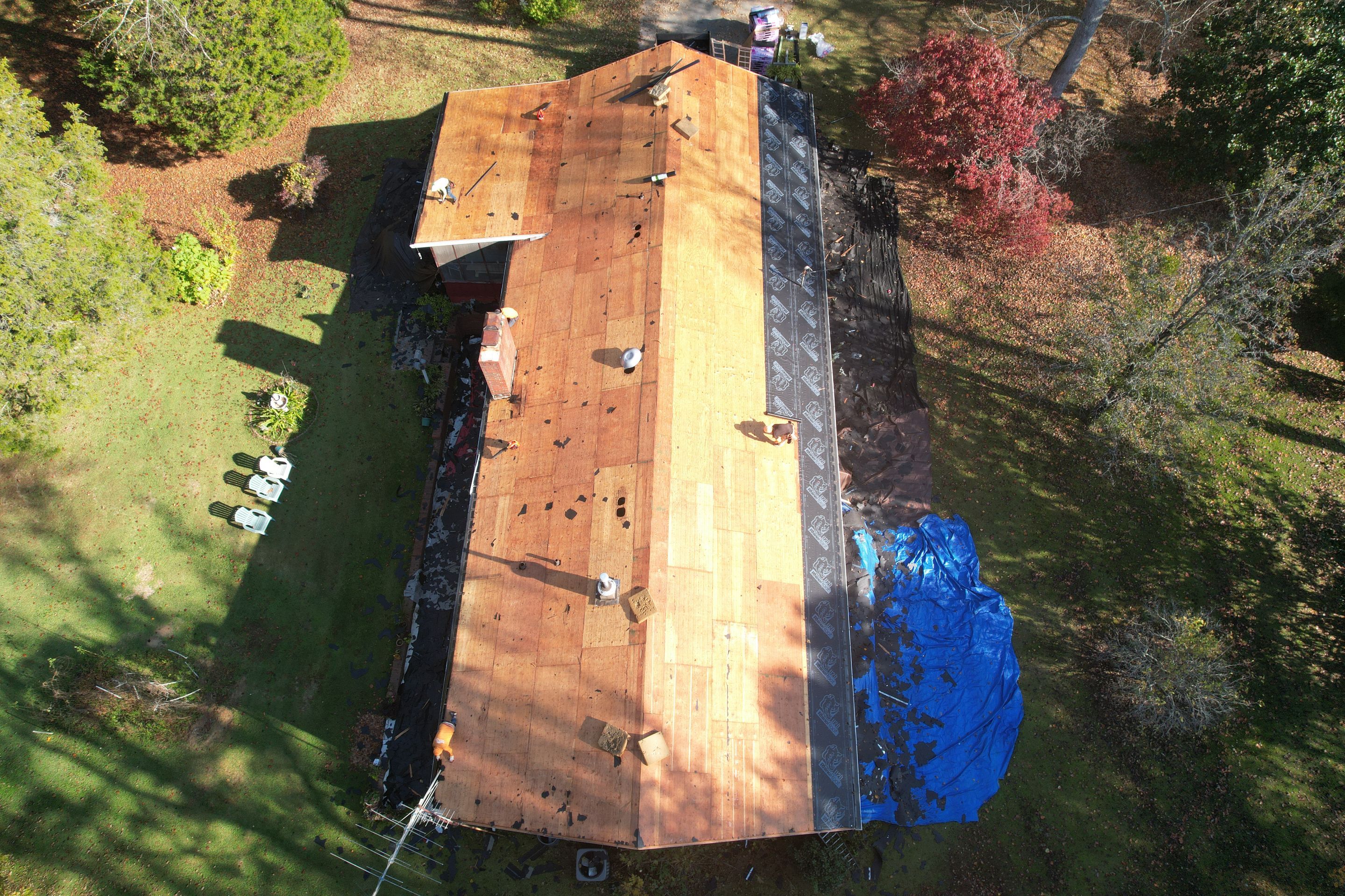 Residential Roof Replacement using Owens Corning Quary Gray by Inspector Roofing and Restoration