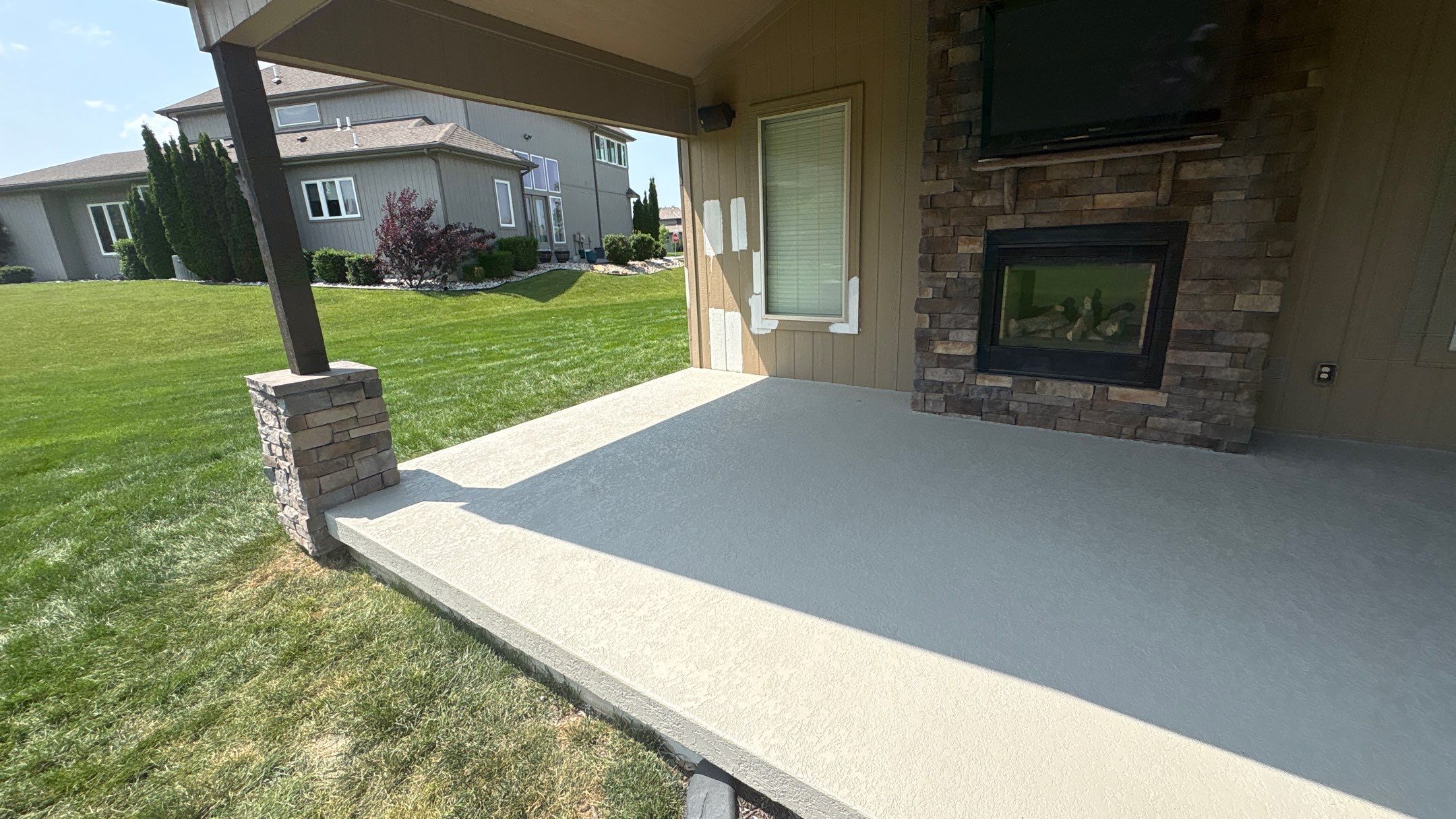 Stamped Concrete Resurface - Lee's Summit, MO by Big Red Decorative Concrete, LLC