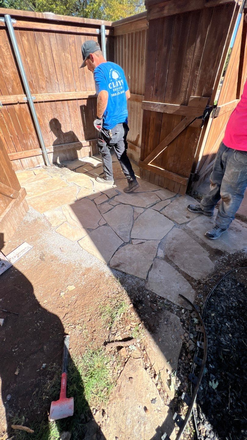 Tree removal , Concrete, Pergola, and sod install  by Clays Services Inc