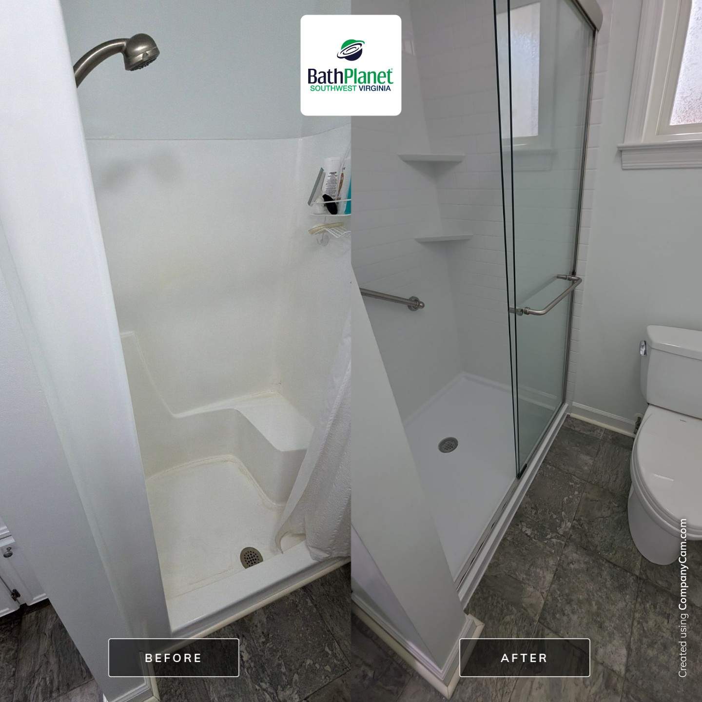 Shower Stall to Walk-In by BathPlanet SW Virginia