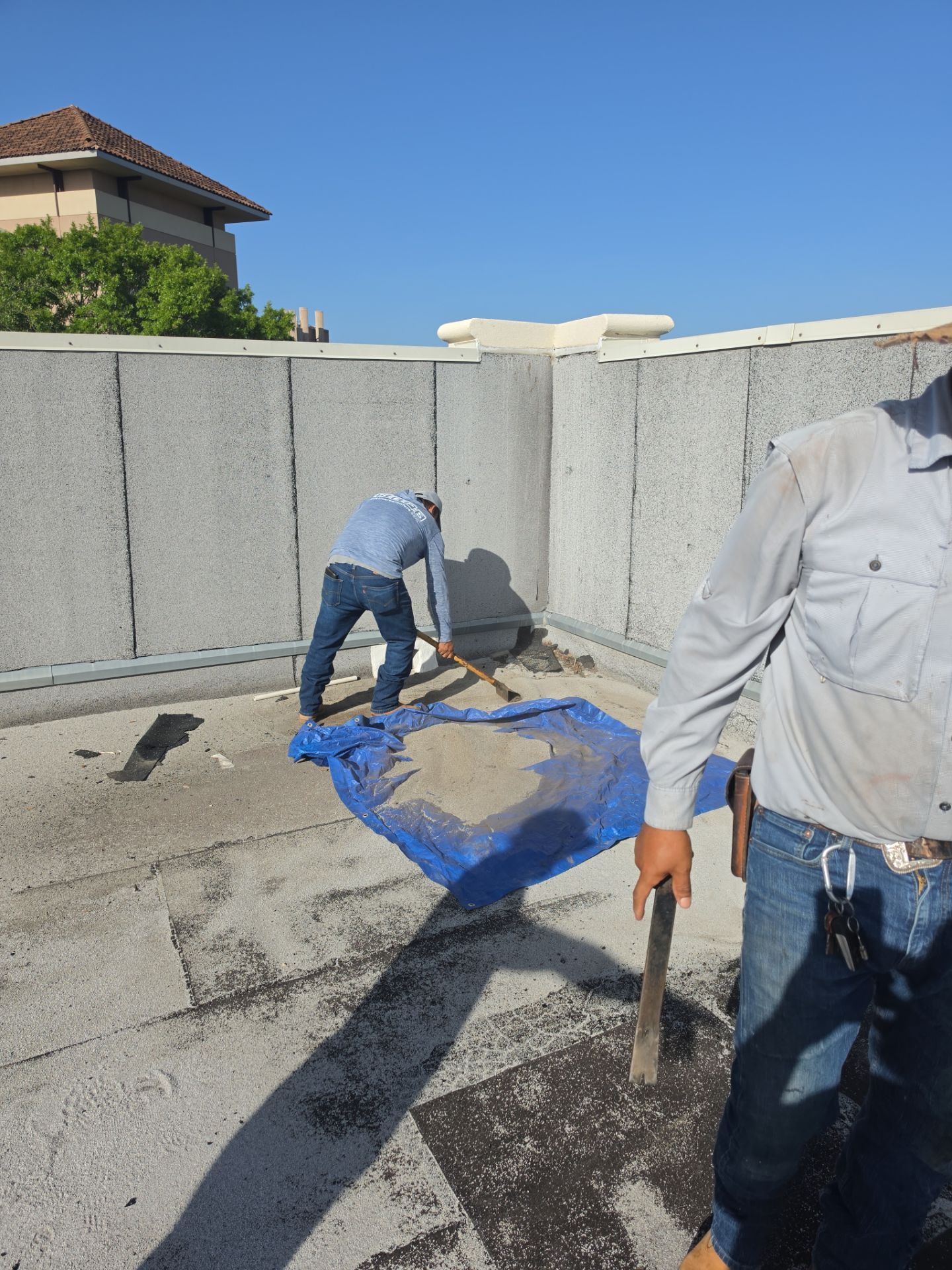 Modified Bitumen repairs.. a couple thousand dollars can save TENS of thousands and greatly prolong the life of your roof. by REPS Austin Area Roofer