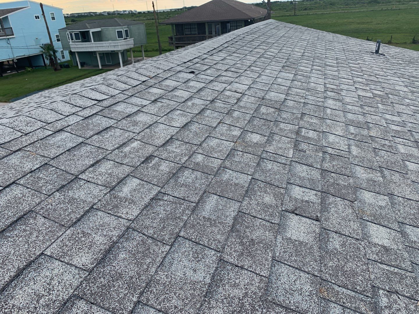 Galveston Waterfront Roof Installation In Progress by Elite Roofing LLC