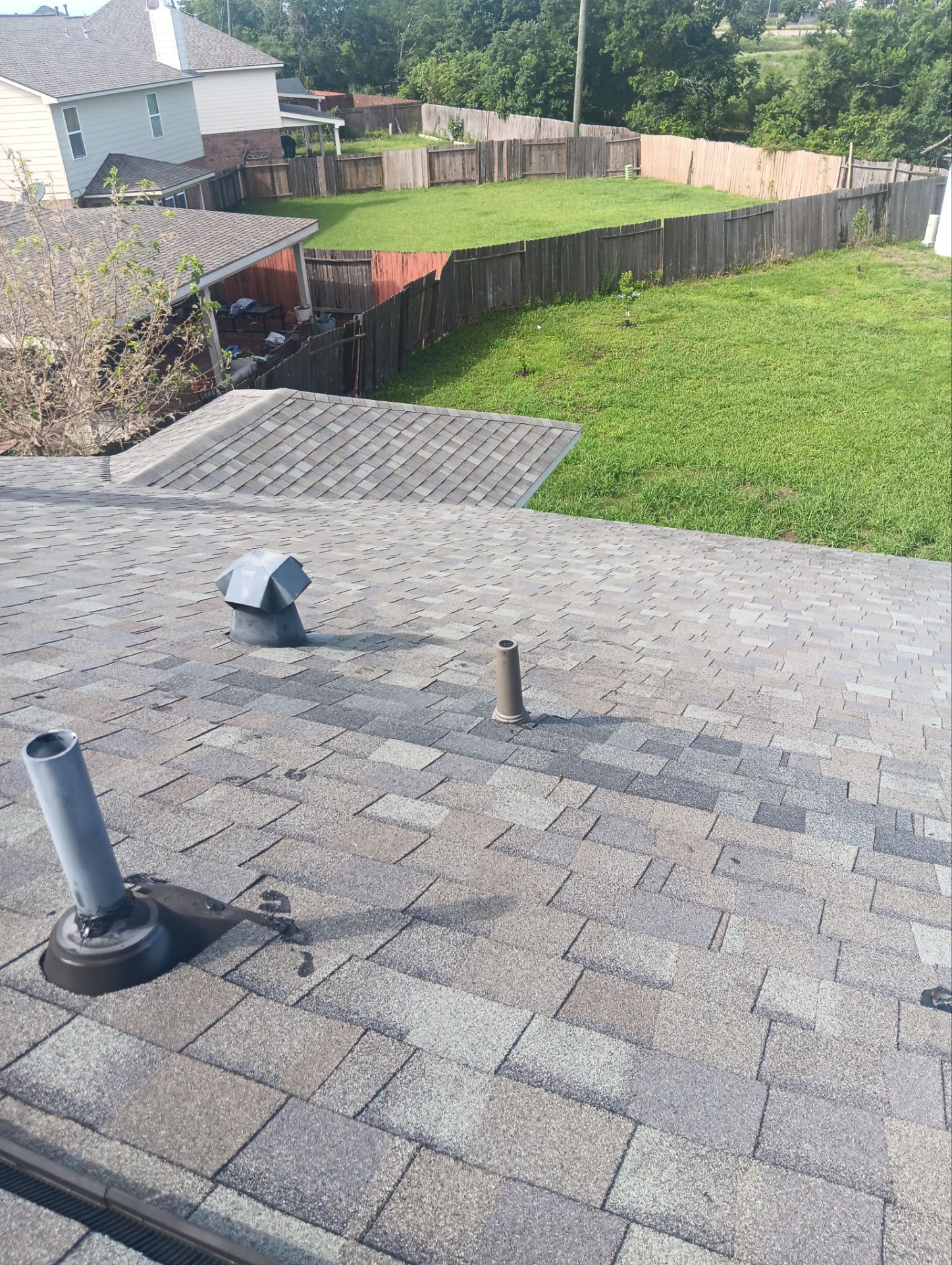 Hail Damage using Owen's Corning Duration (Lifetime) Shingles by Roof Repair Company