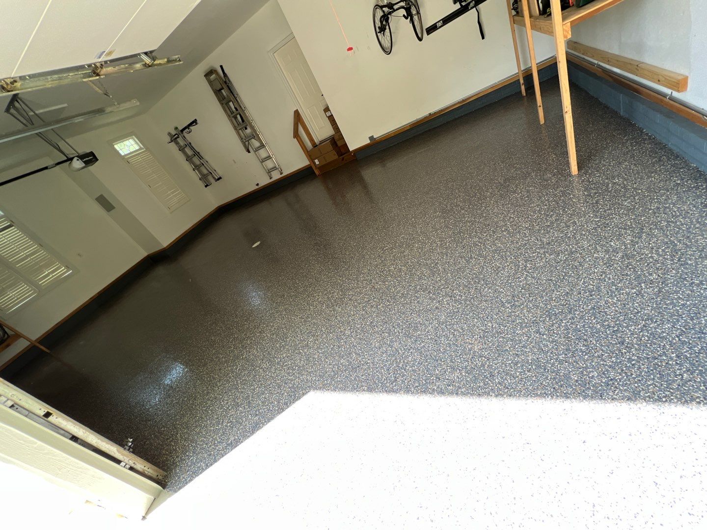 Garage Epoxy flooring  by Cutting edge painting 
