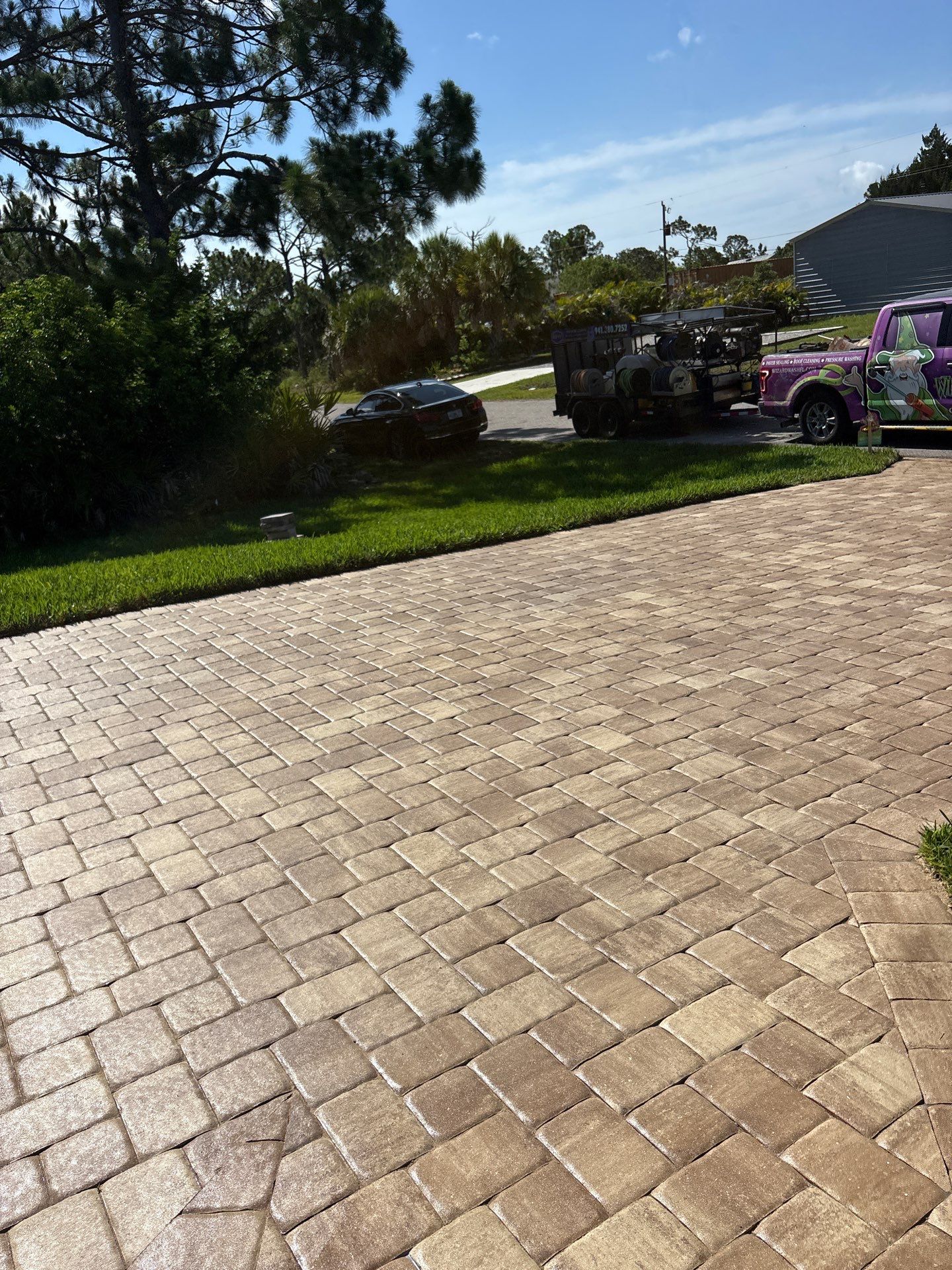 Glossy, 2 Coats Dense Paver  by Wizard Wash