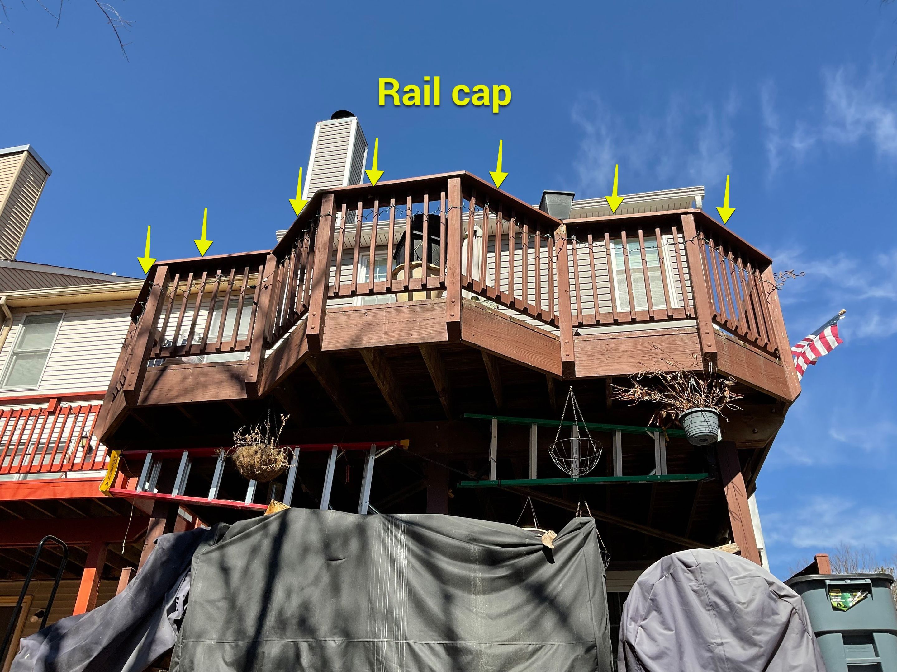 Deck Installation using New Composite Deck Board by Alpha Design Services