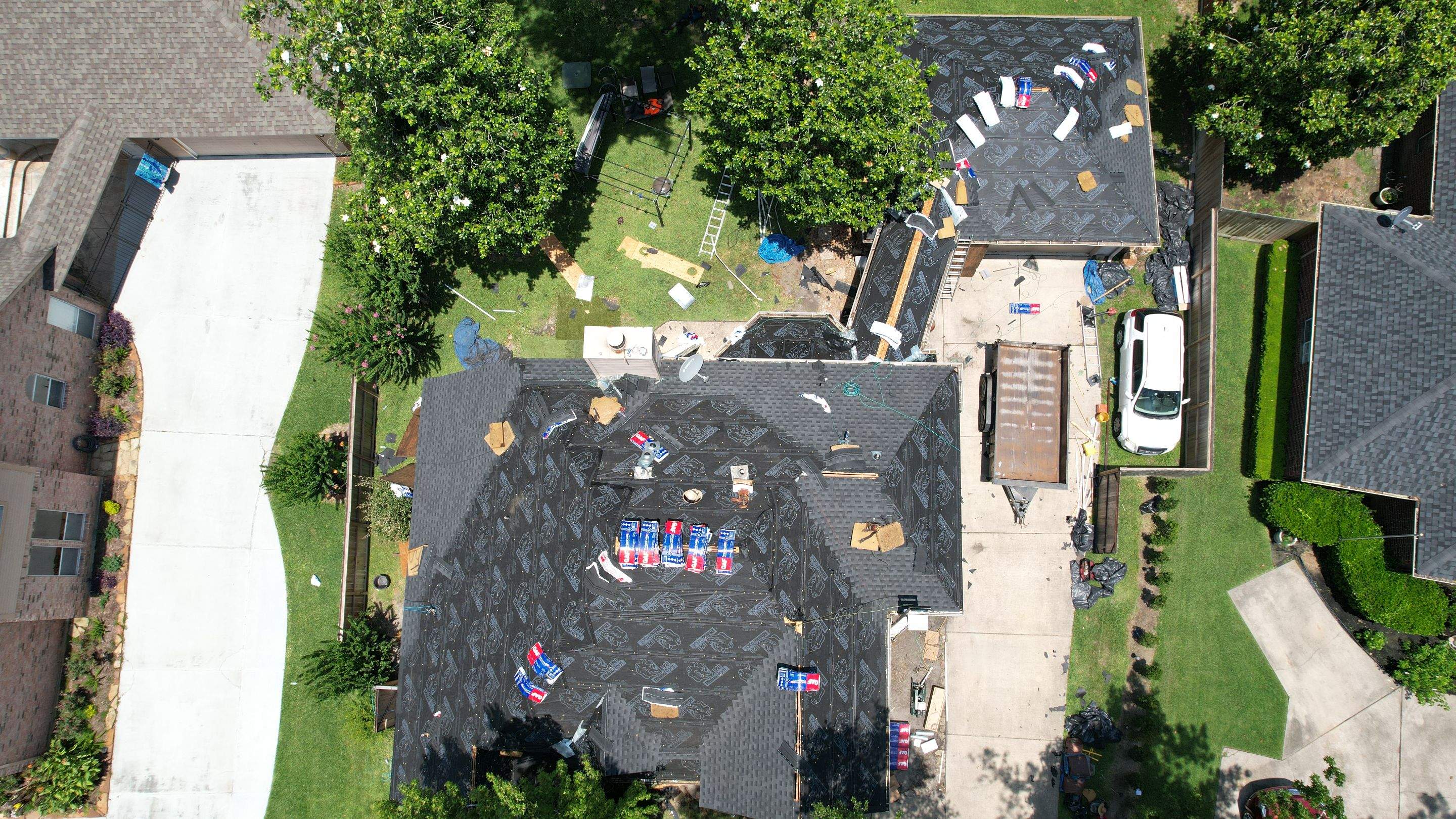 Deep Slate-Blue Shingle Roof Replacement — Conroe, TX by PL Roofing & SB Roofing, LLC.