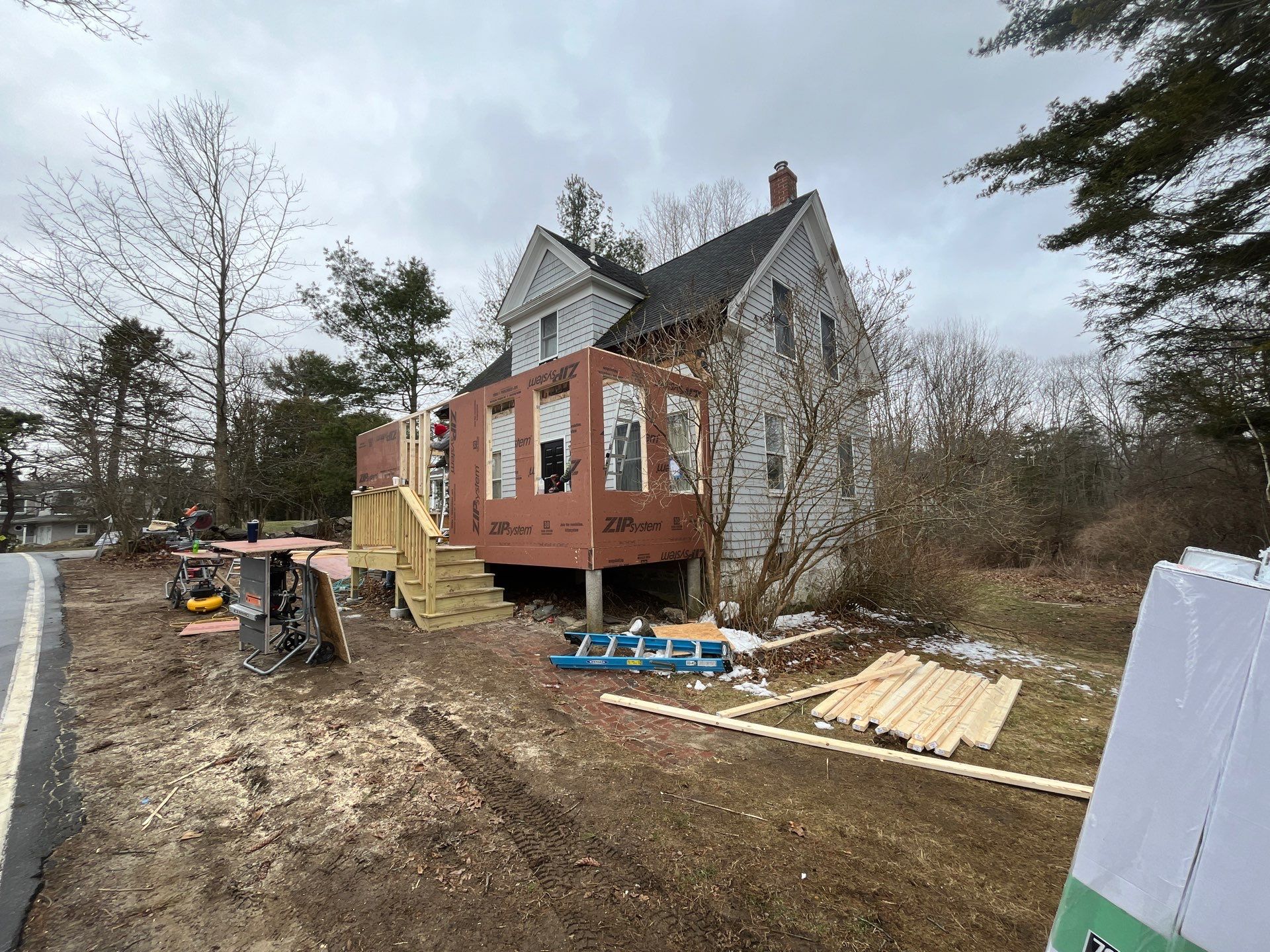 Three Season Build W/New Roof in New Castle, NH by Tall pine roofing