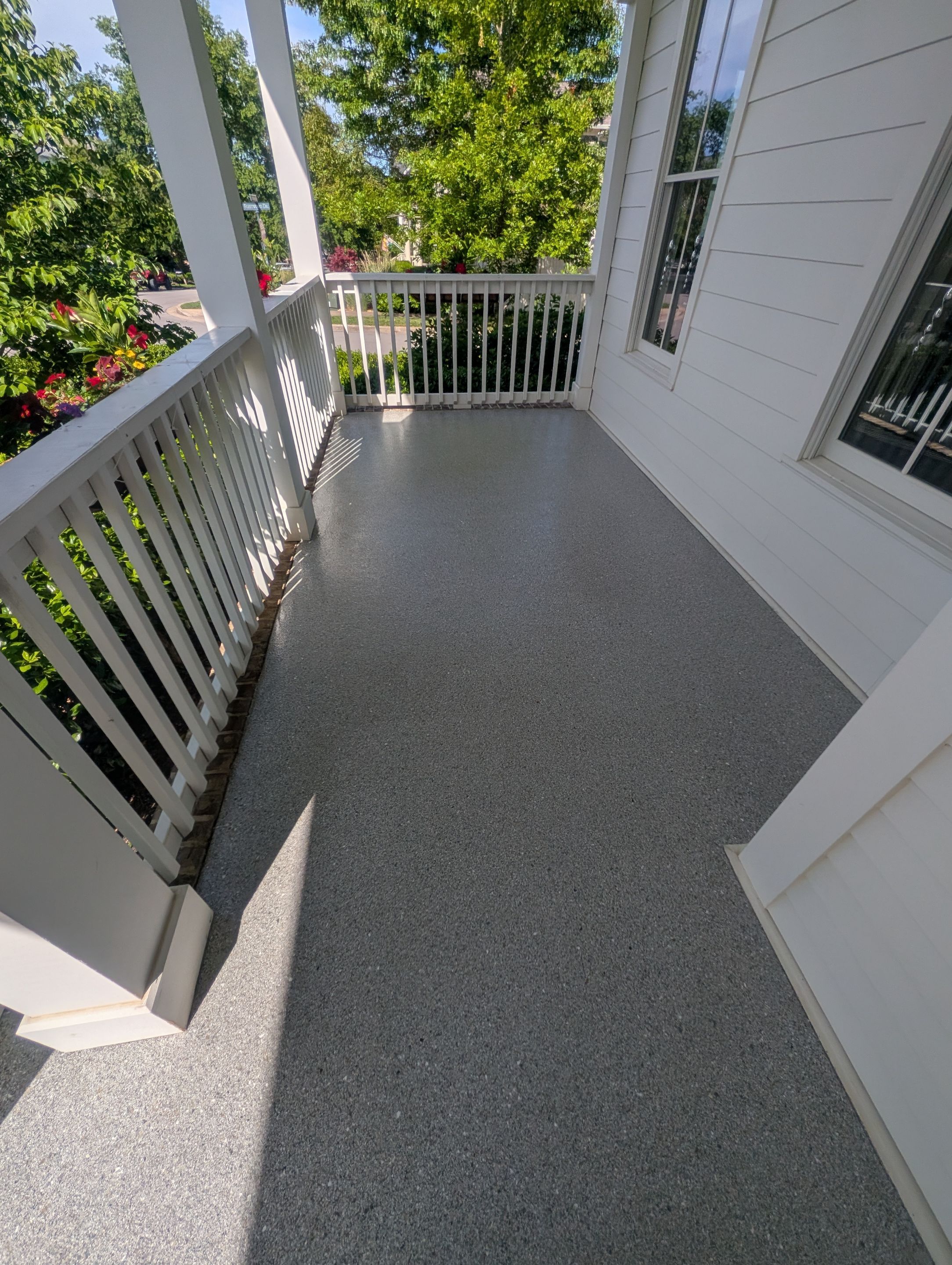 Patio Floor Coating using Quartzite by My Garage Floor Guys