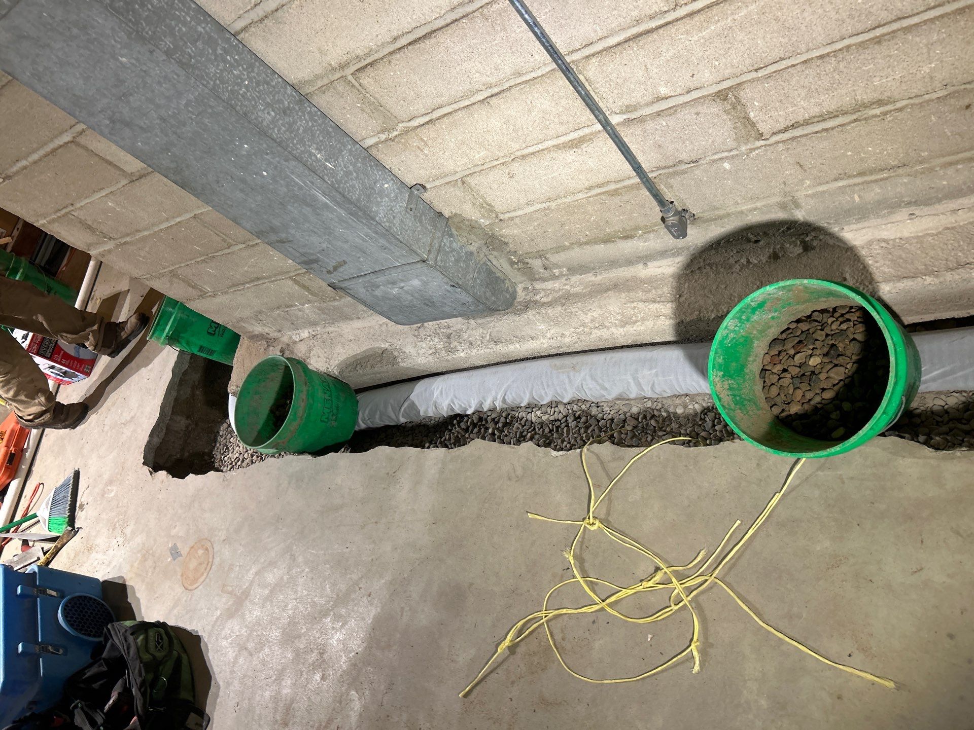 Drain Tile in South Minneapolis by Waterproofing Northeast