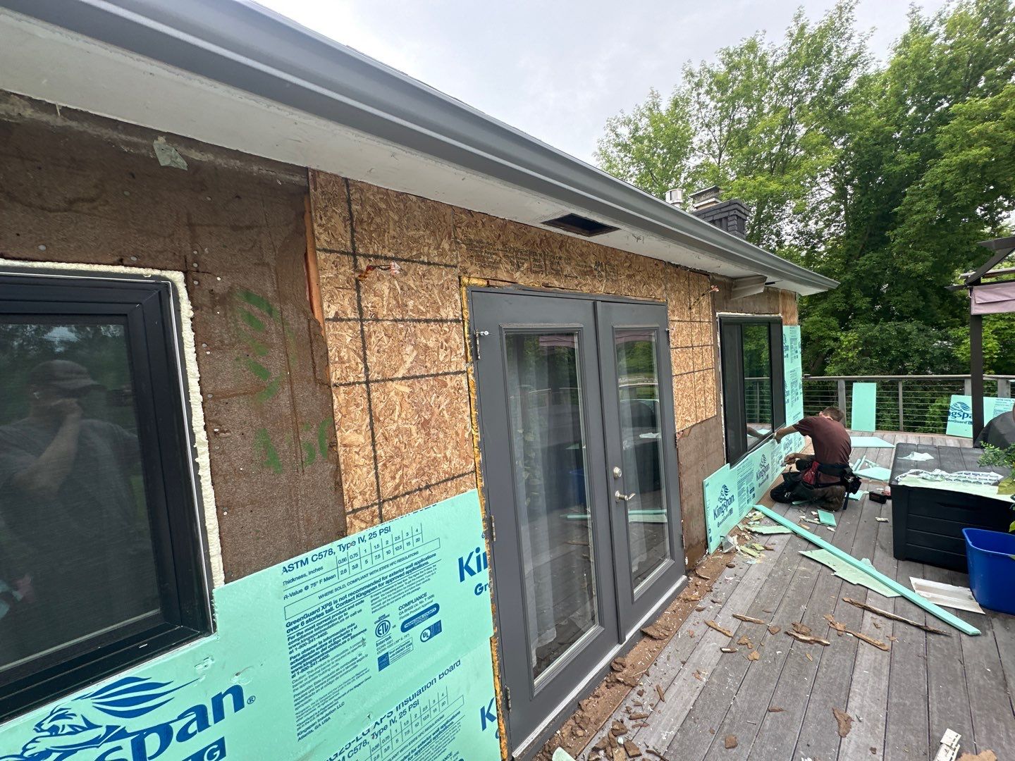 Siding Replacement using Alside Gray Oak by 180 Contractors
