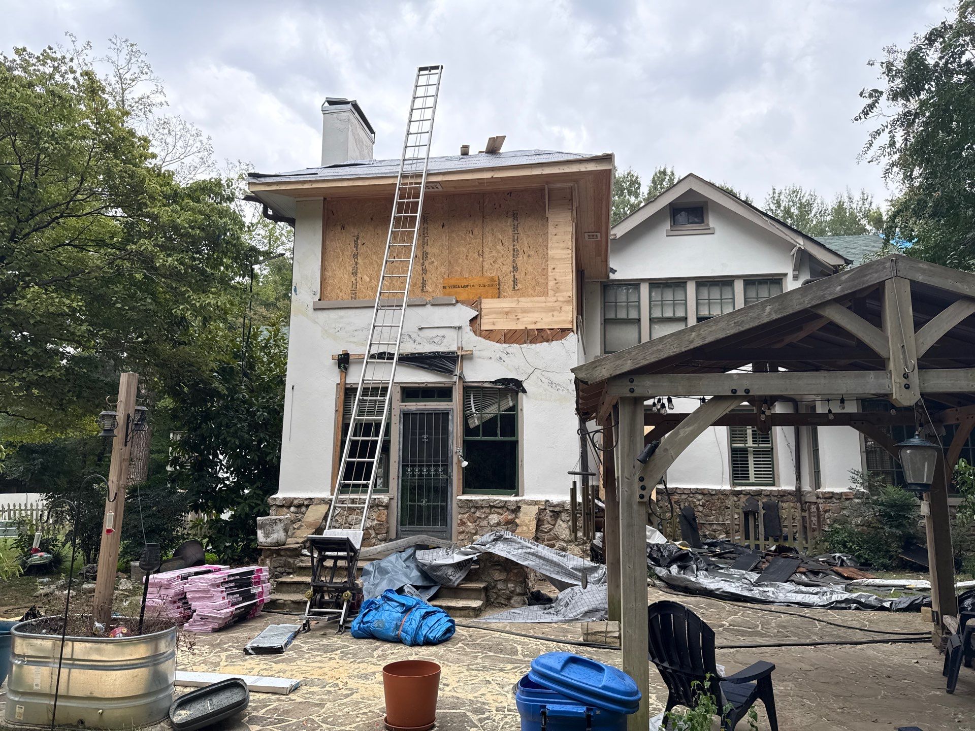 Memphis Home Restoration and Copper Gutter Installation Following Tree Damage by Revival Roofing Services