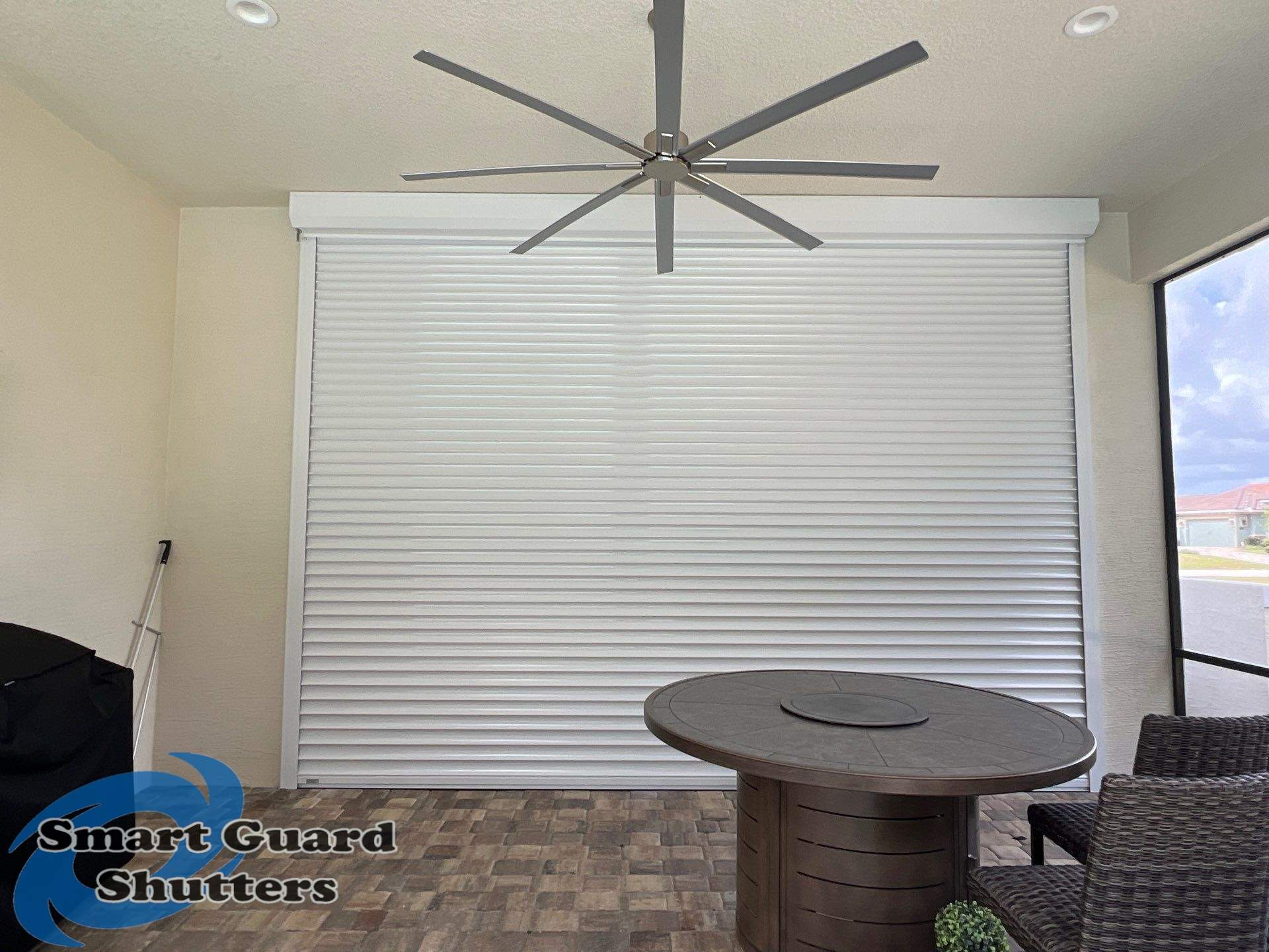 Rolling Shutter in White by Smart Guard Shutters
