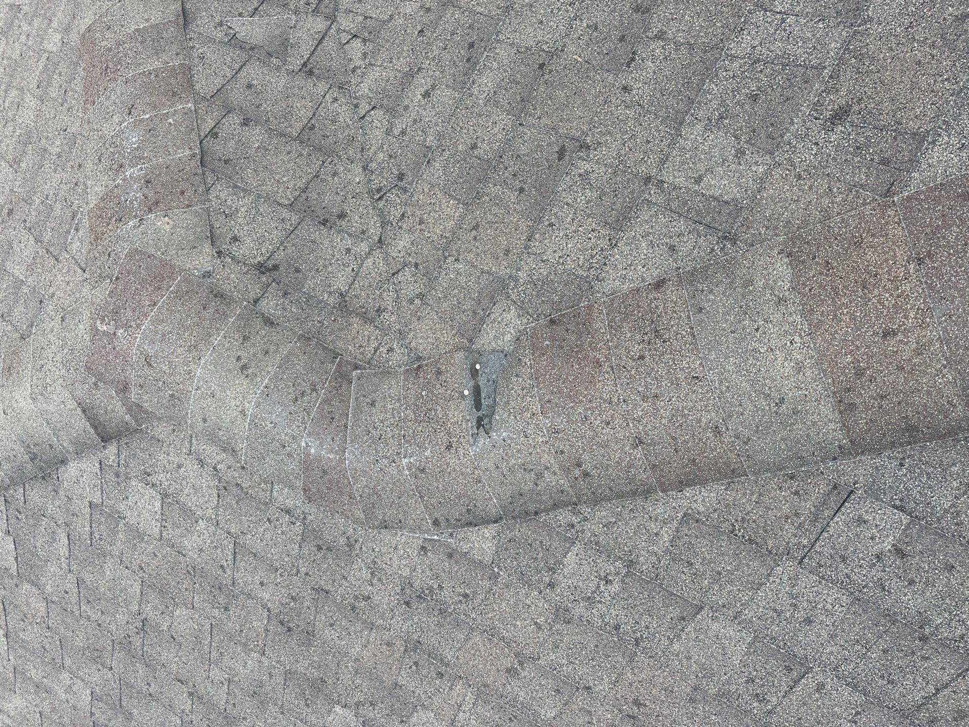 Hail Damage using Owen's Corning Duration (Lifetime) Shingles by Roof Repair Company