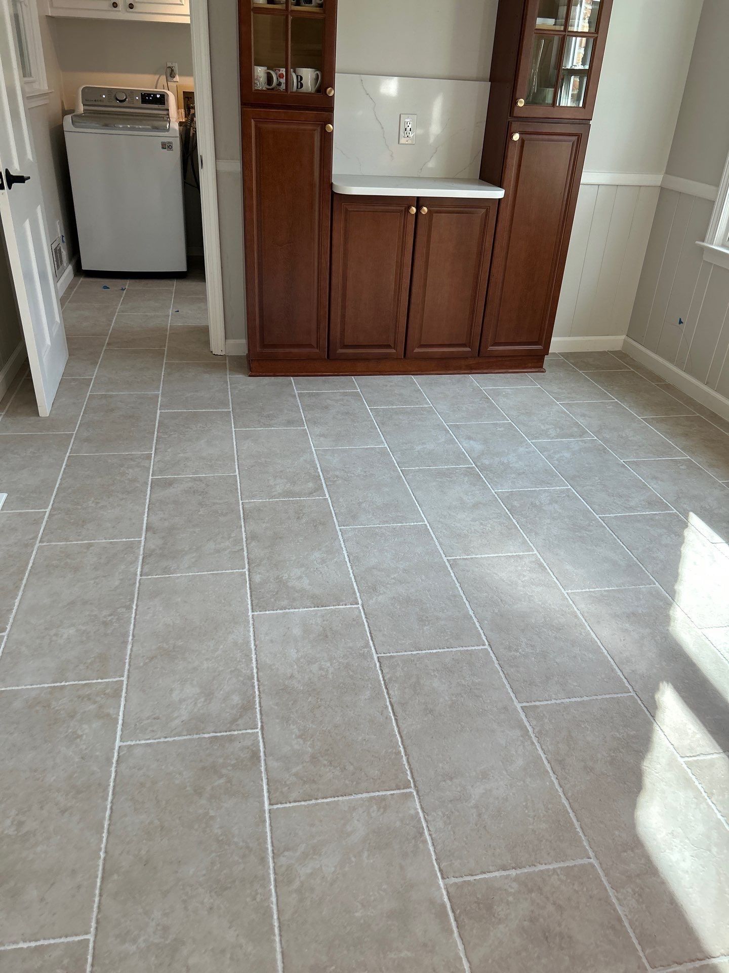 Kitchen Floor Upgrade by Footprints Bath and Tile of East Atlanta