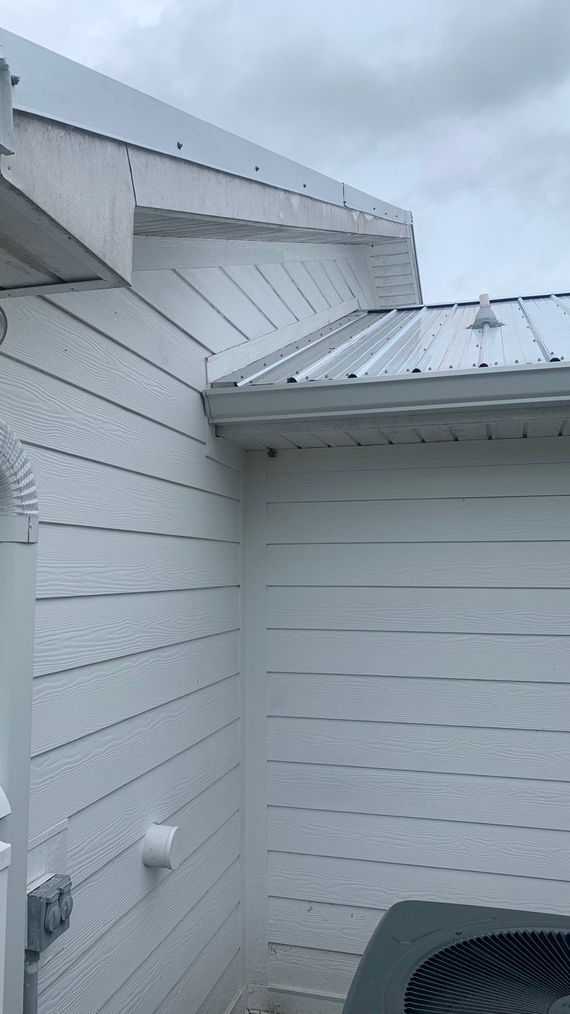 Gutter Installation Using White K-Style Gutters by Gutter Professors