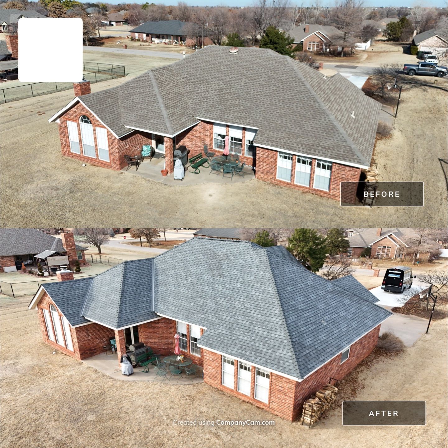 Residential Roofing Installation using titan xt antique slate by Thunder City Roofing