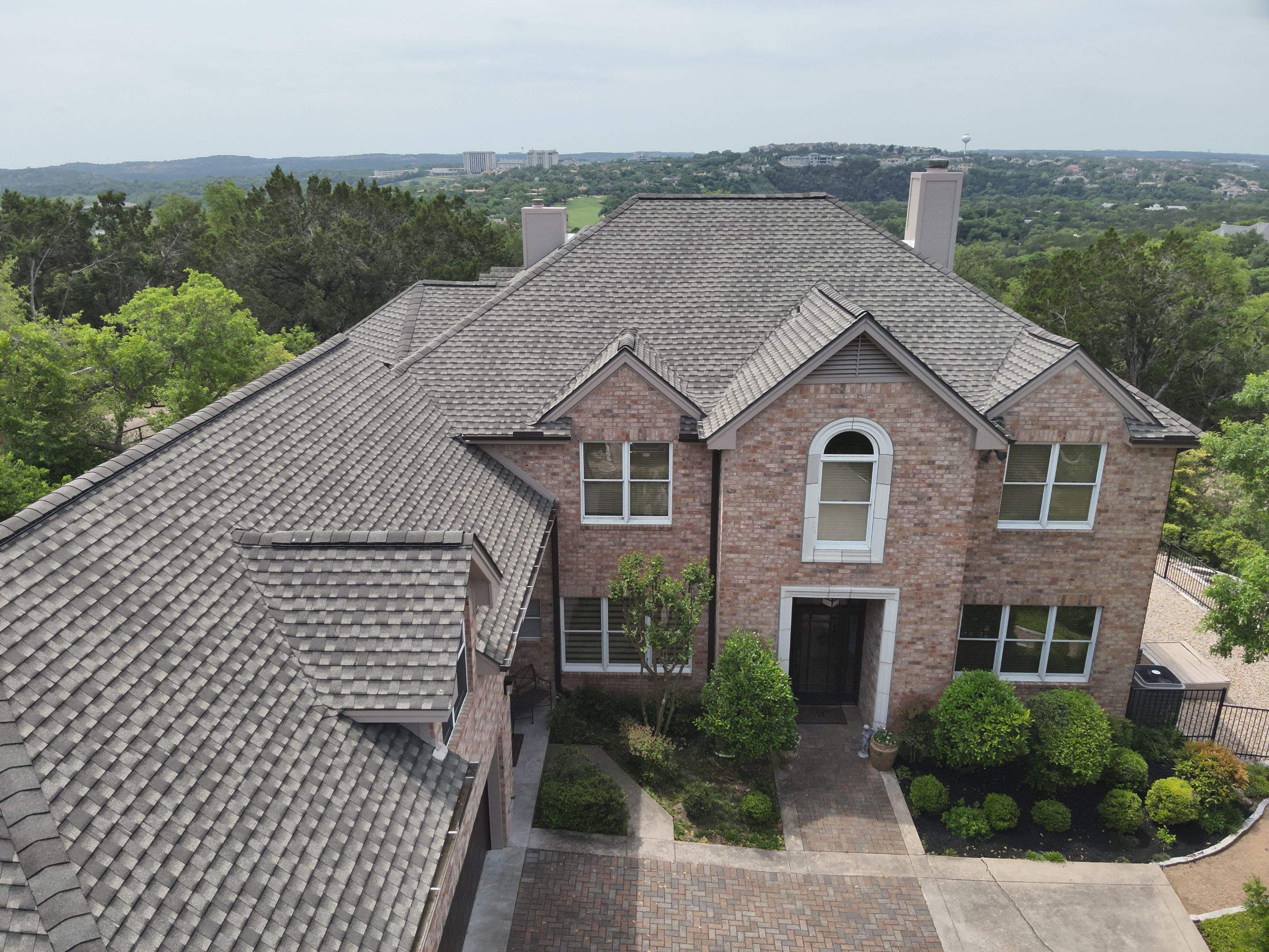 Restoring Strength & Beauty After Hail Damage using GAF - Ultra HDZ - Weathered Wood by Action Exteriors Austin