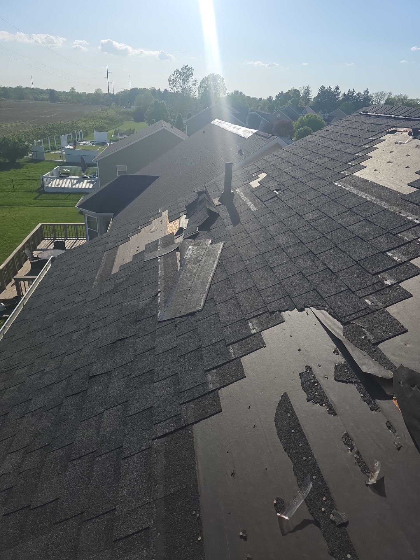 Storm Damage Repaired! by 42 North Construction, LLC.