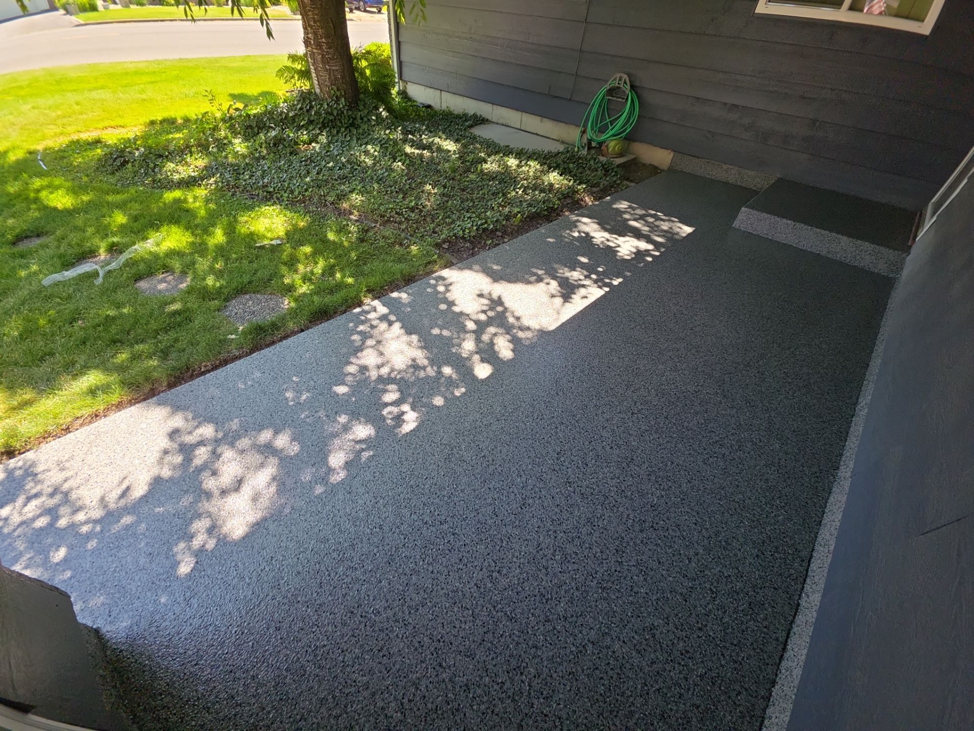 Patio Transformation using Nightfall by Croc Coatings, LLC