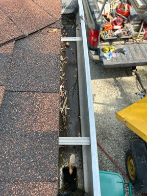 Turtle Shell gutter protection installation in Shorewood, IL 60404, photograph 3