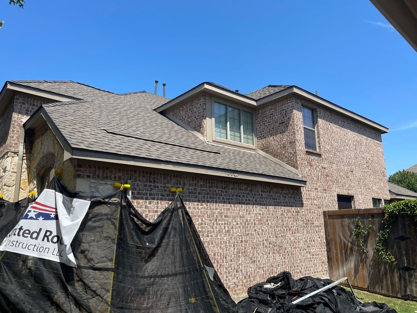 Major Hail Storm Full Roof and Gutter Replacement by First United Roofing & Construction