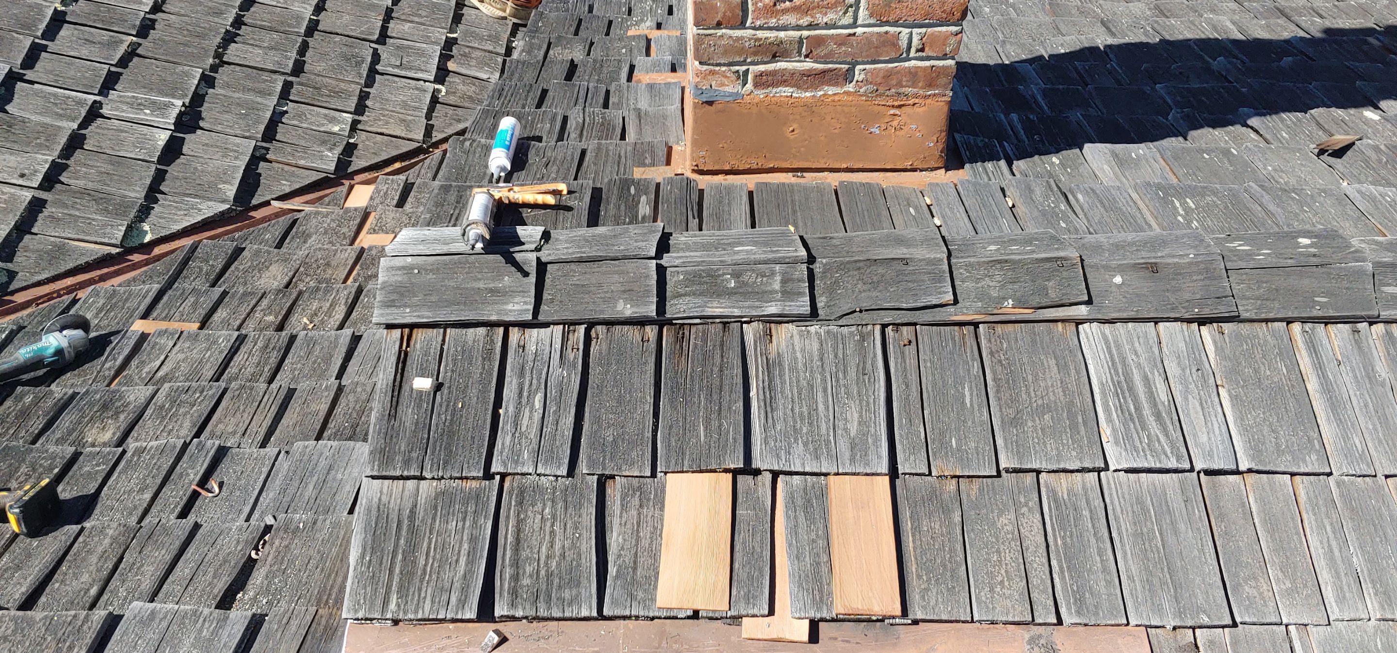 Refurbish and repair shake roof to get ready to sell by Straight Edge Roofing Inc