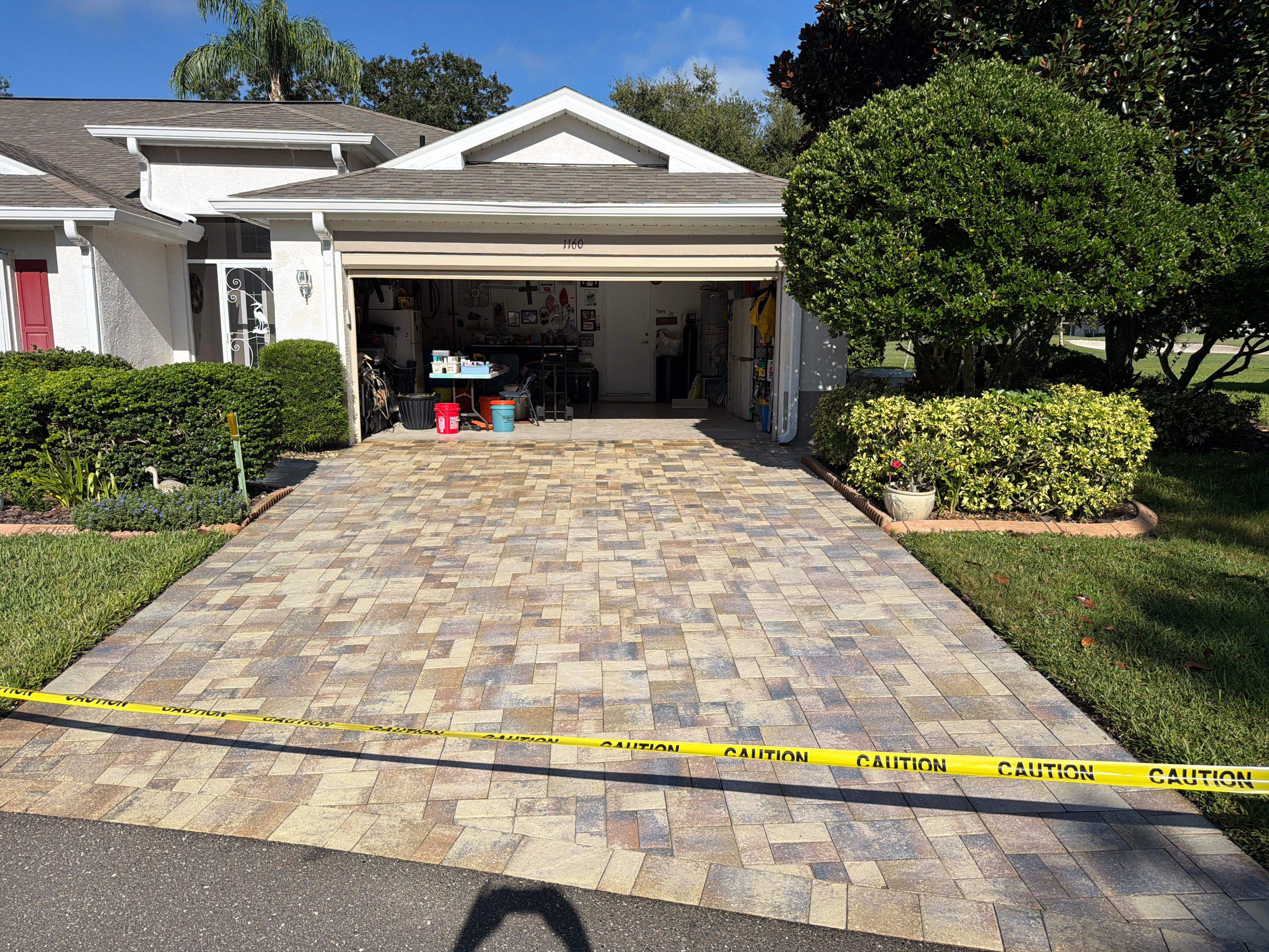 Sun City Center Driveway and Walkway Paver Sealing Project by Supreme Paver Experts