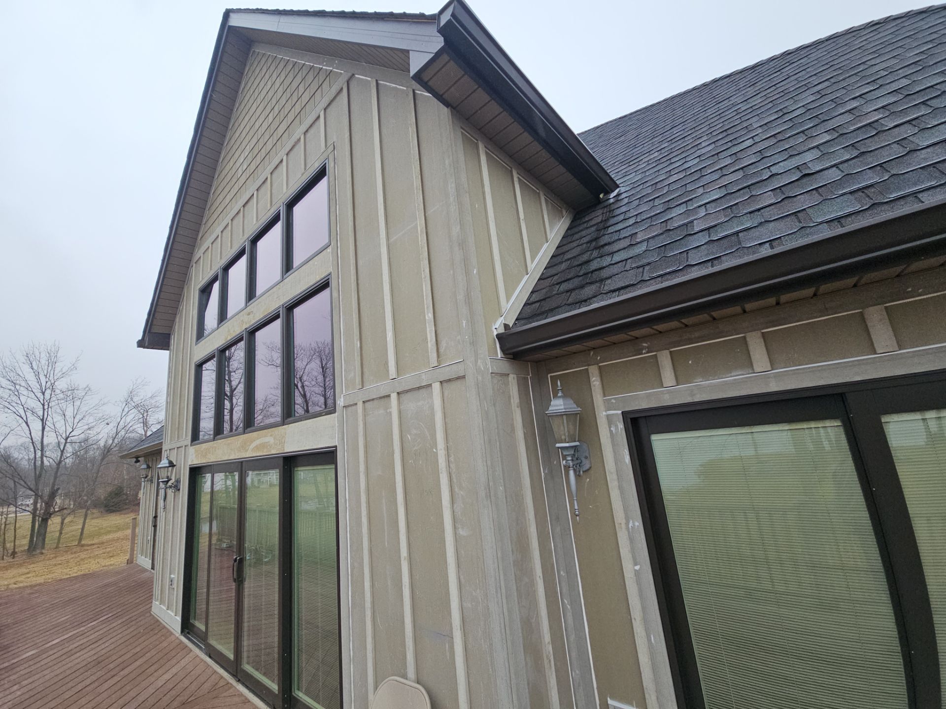 Siding Installation using James Hardie Board & Batten and James Hardie Shakes by Koontz Construction