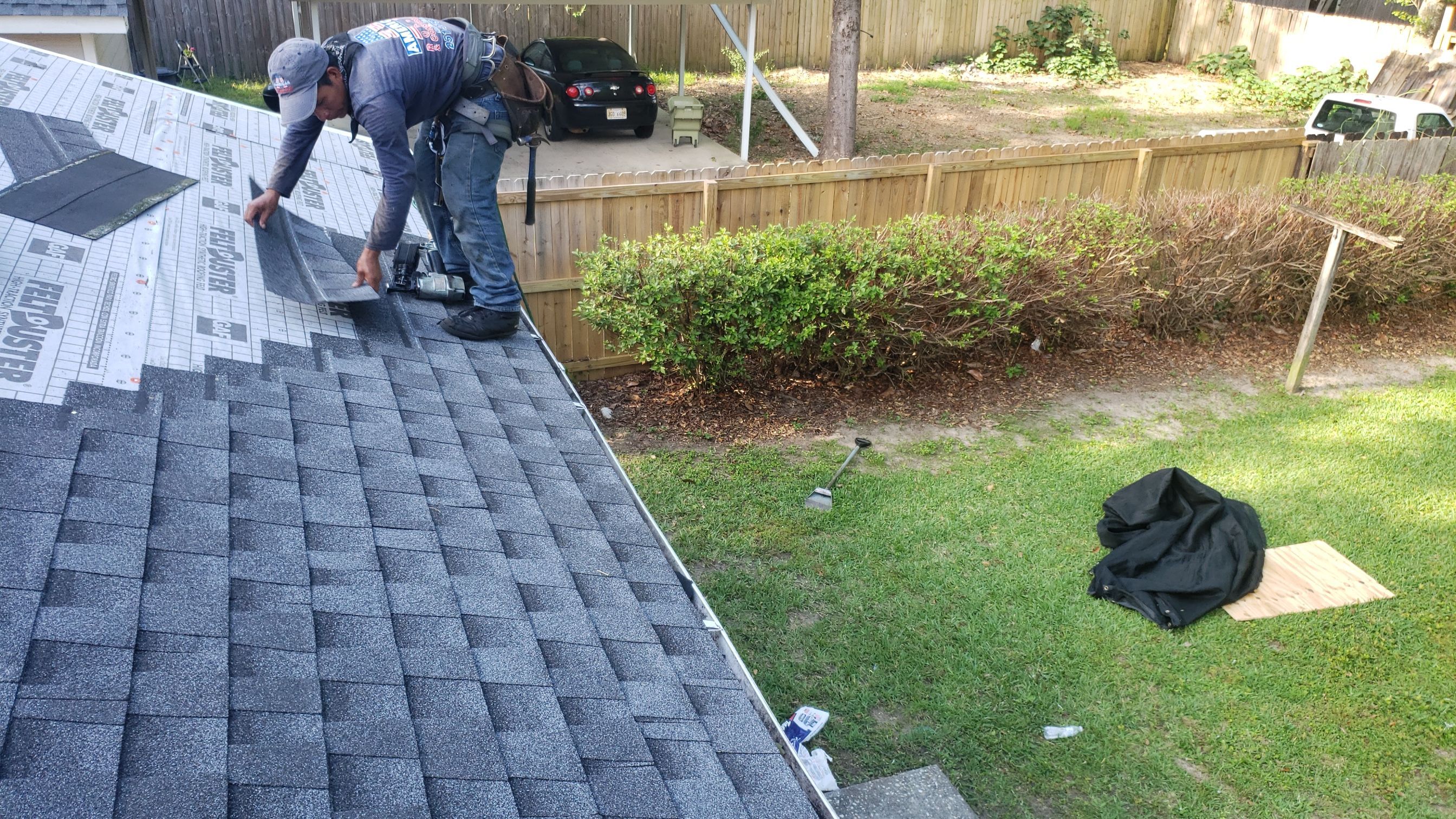 Residential Roofing Installation using Roof Replacement by American Roofing & Construction LLC