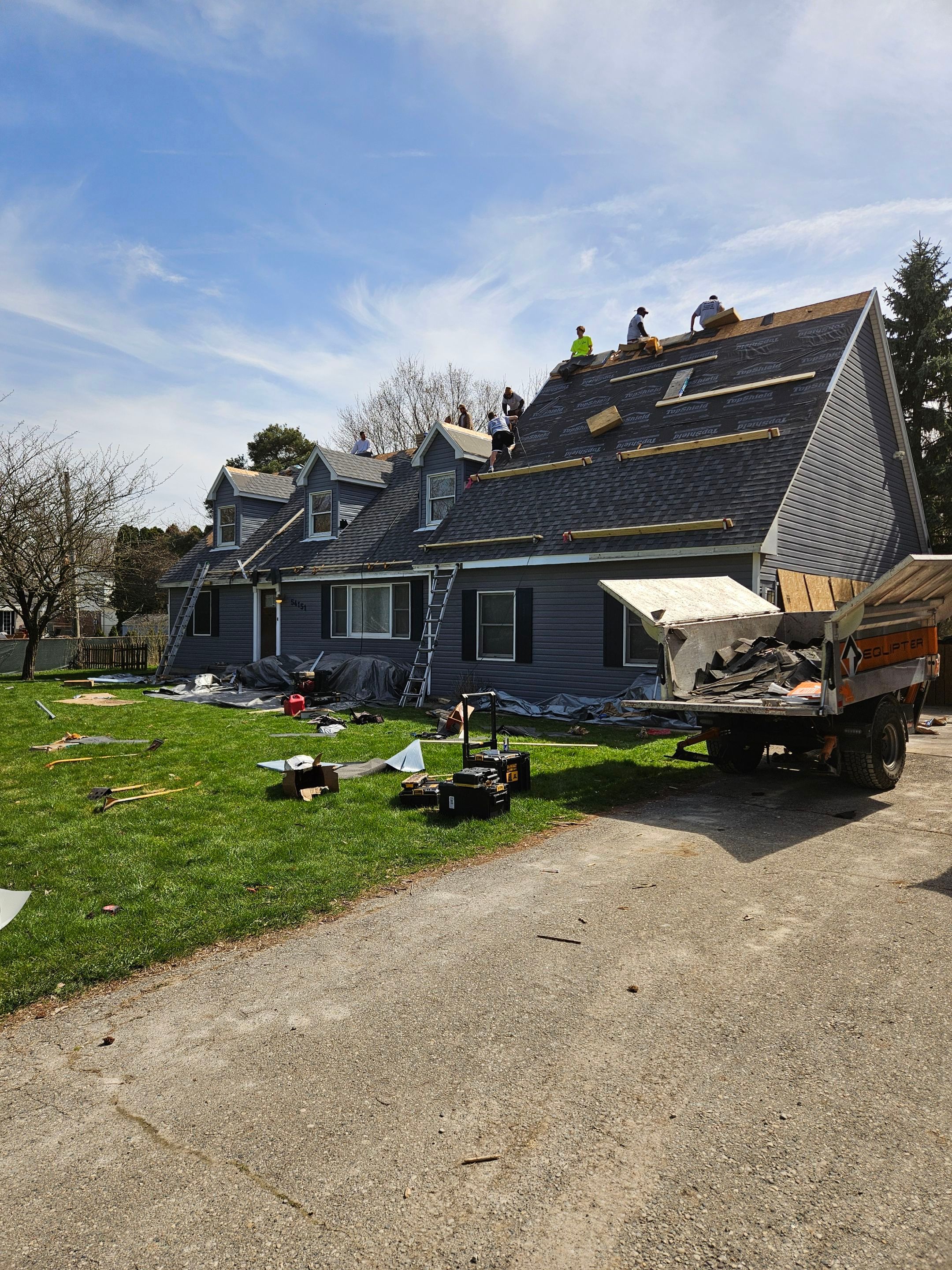 Residential Roofing Installation using CertainTeed - Landmark - Pewter by JNR Roofing LLC