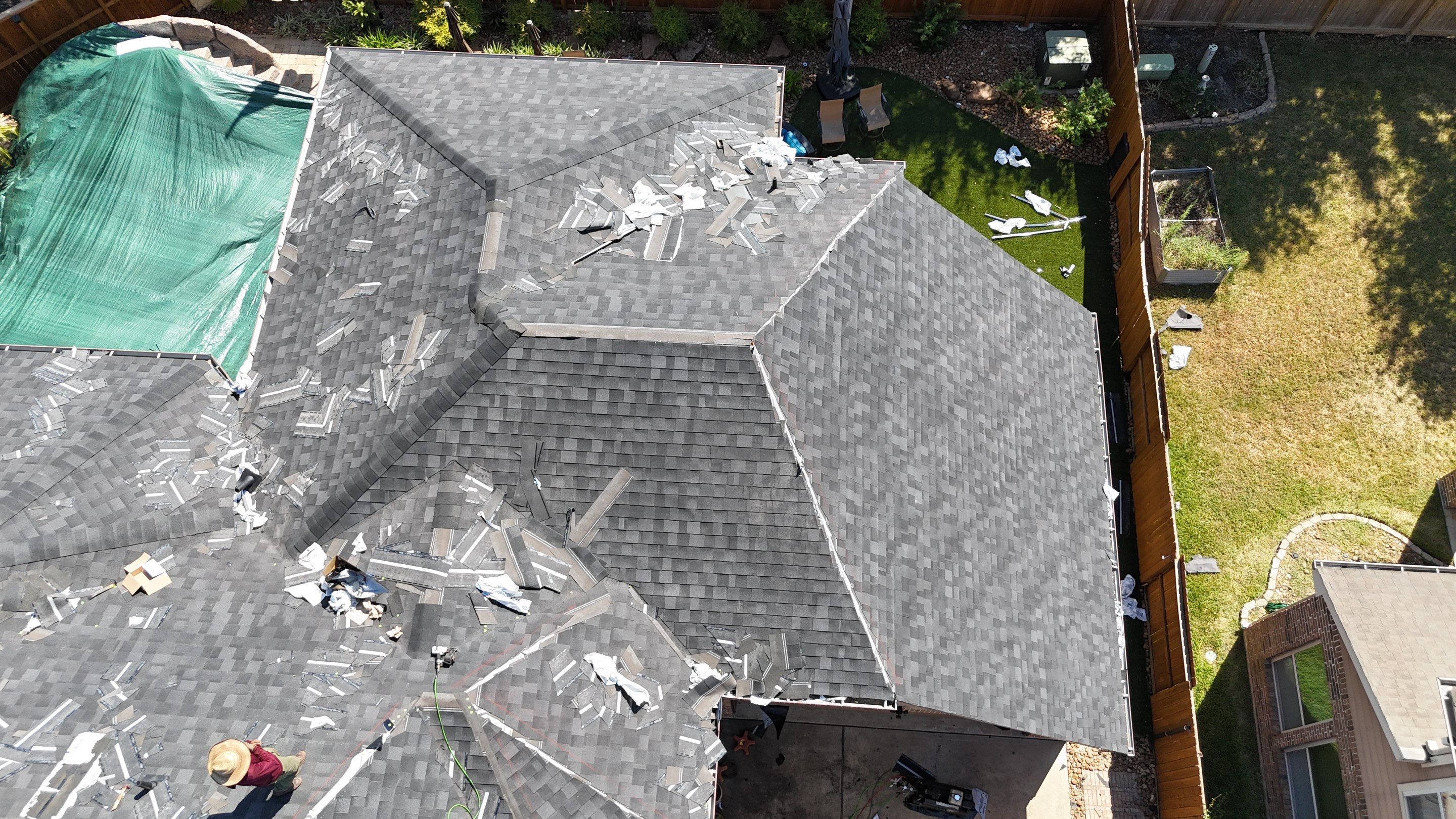 Residential Roofing Installation using IKO Dynasty by Core Four Roofing