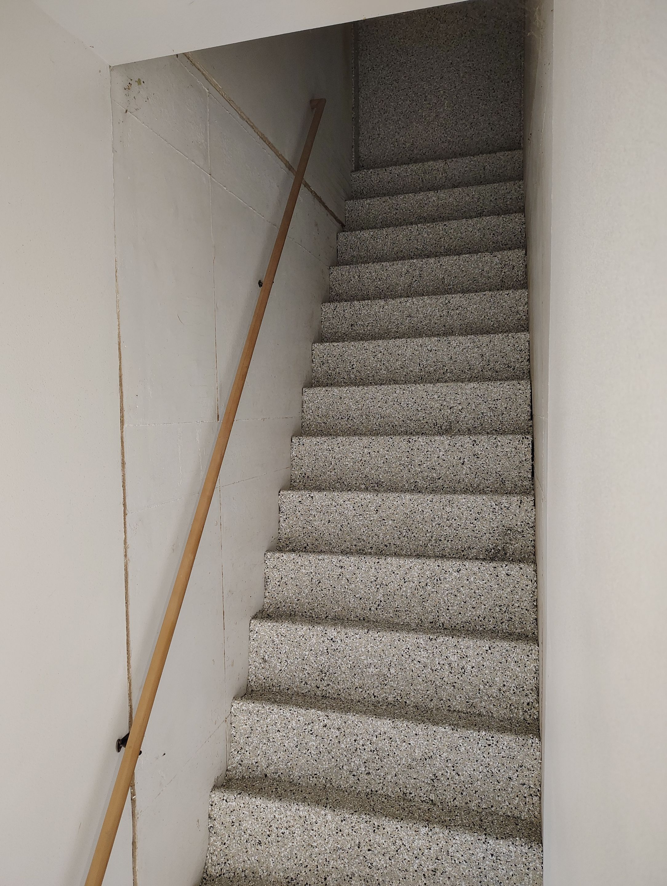 Epoxy Flake Garage Floor and Stair Coating in Sioux Falls by Select Painting, Coatings & Garage Cabinets