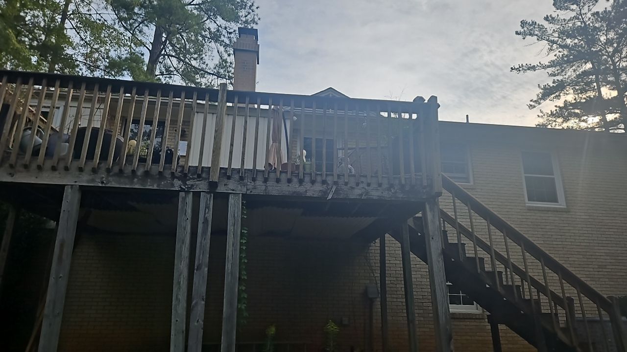 Split Rail Trail - Deck Installation  by Pillar and Pine