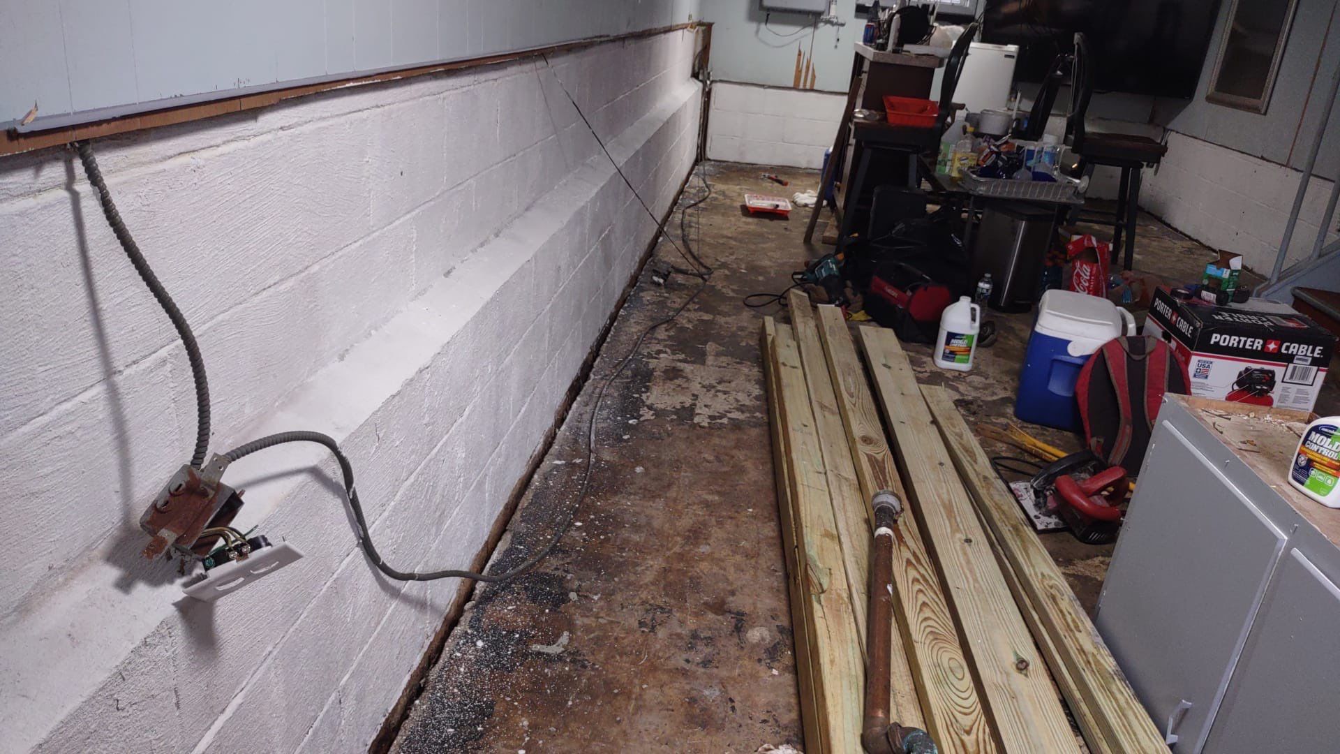 Basement Remodel using Tile by Home Concepts Construction