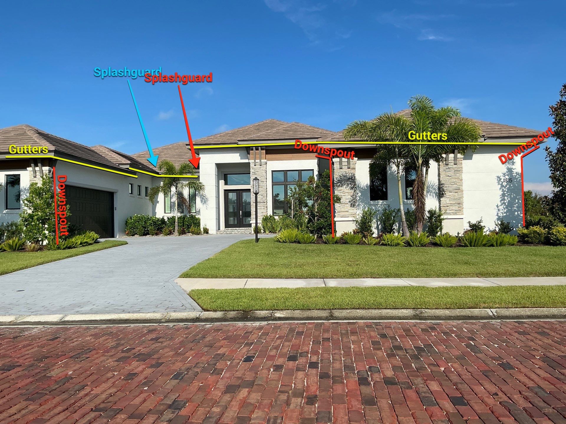 Bronze K-Style Gutters for Homes in Parrish FL by Gutter Professors