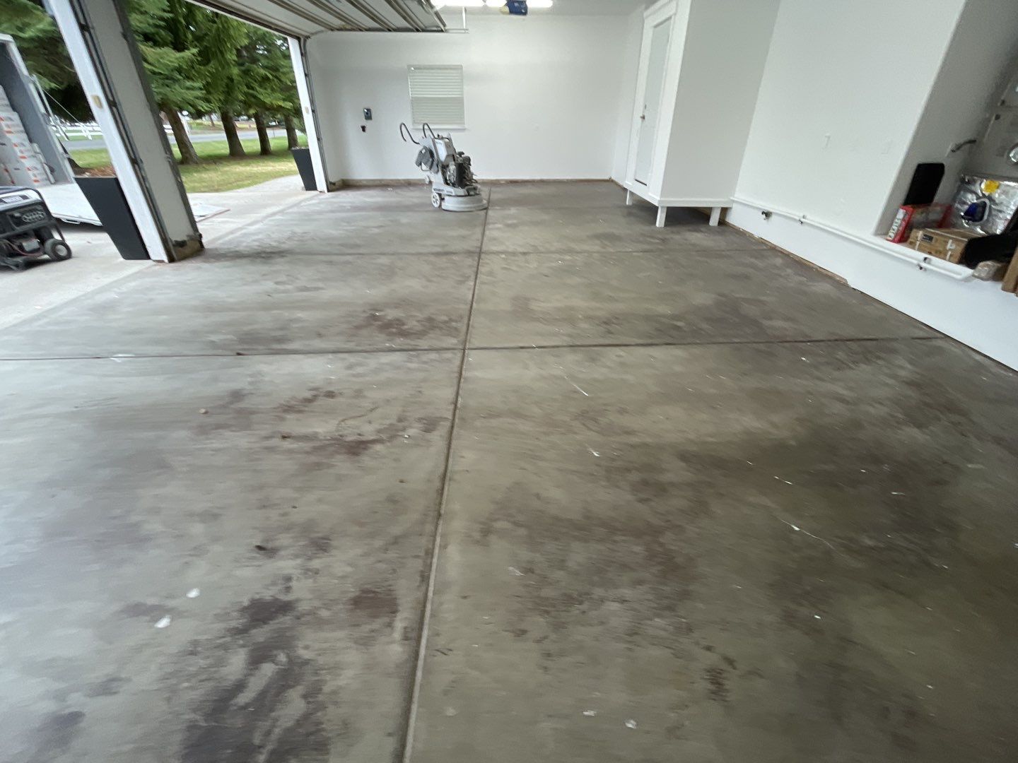 Garage Transformation using Slate Stone by Croc Coatings, LLC
